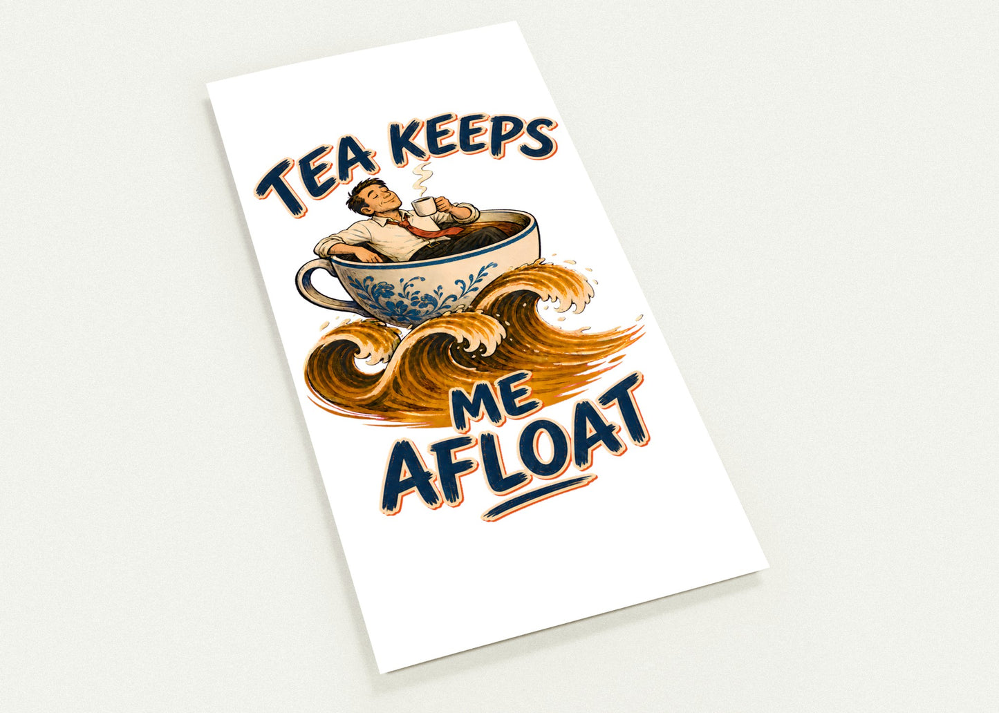 Tea Keeps Me Afloat Postcard Pack — product view 1
