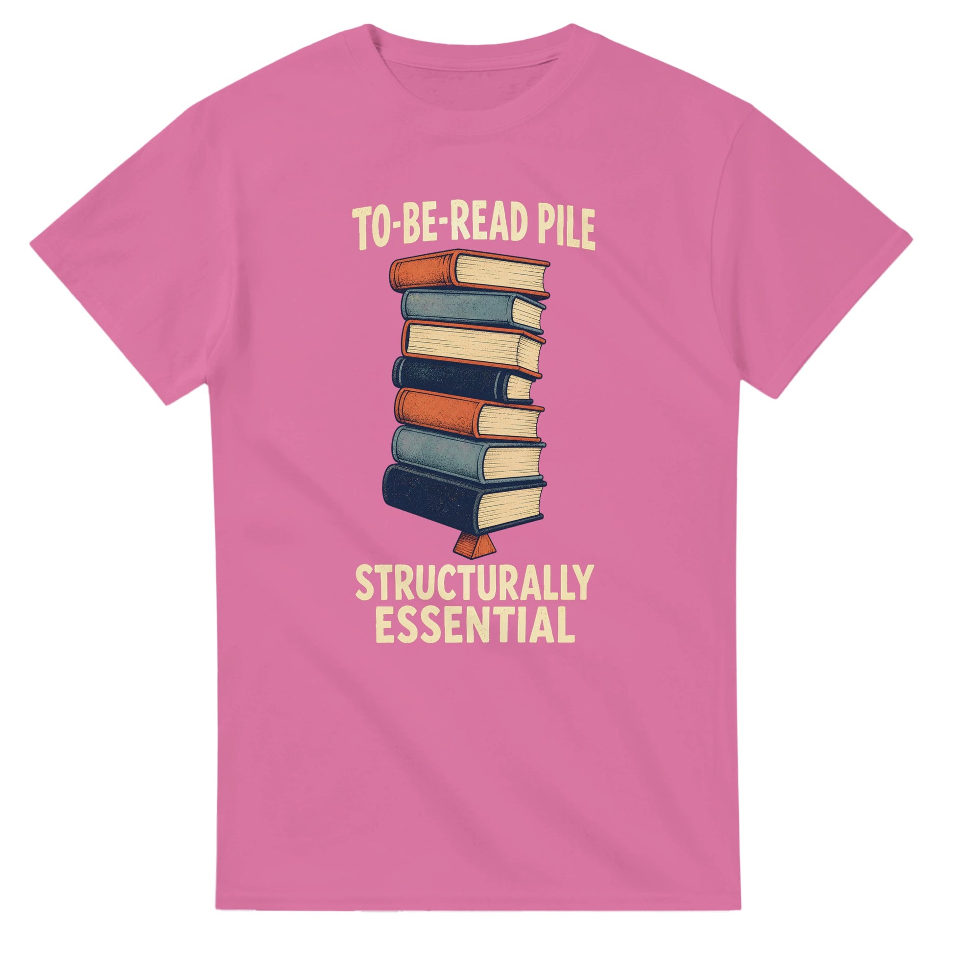 To-Be-Read Pile: Structurally Essential Book Graphic T-shirt — product view 4