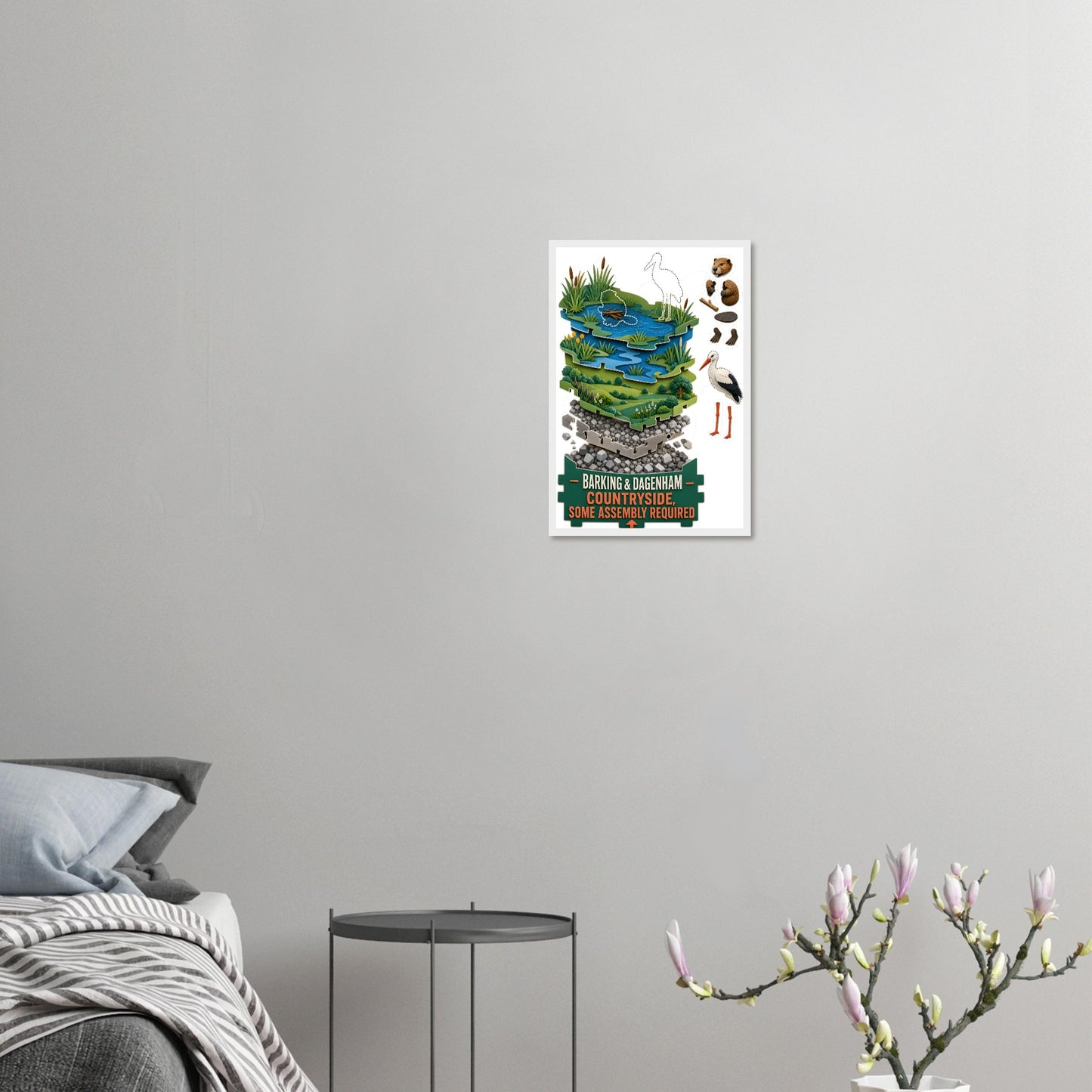 Barking & Dagenham Countryside Framed Wall Art — product view 10