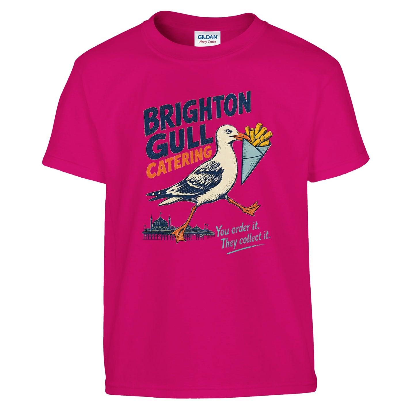 Brighton Gull Catering - You Order It, They Collect It Kids' T-shirt — product view 11