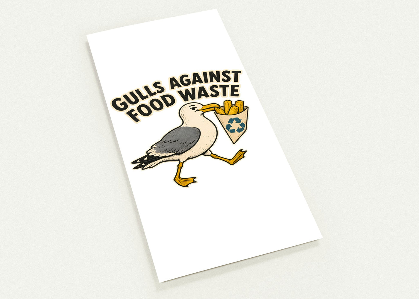 Gulls Against Food Waste Graphic Postcard Pack