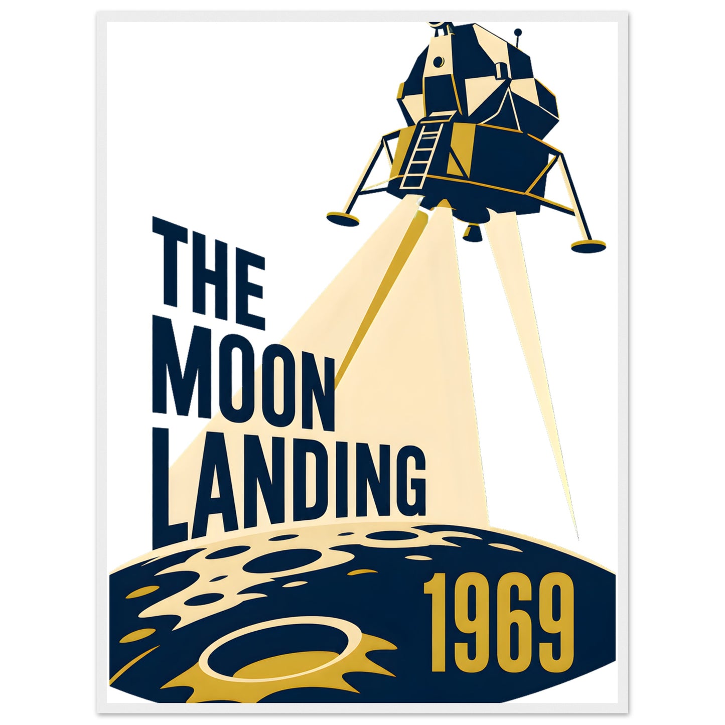 The Moon Landing — 1969 Framed Wall Art — product view 7