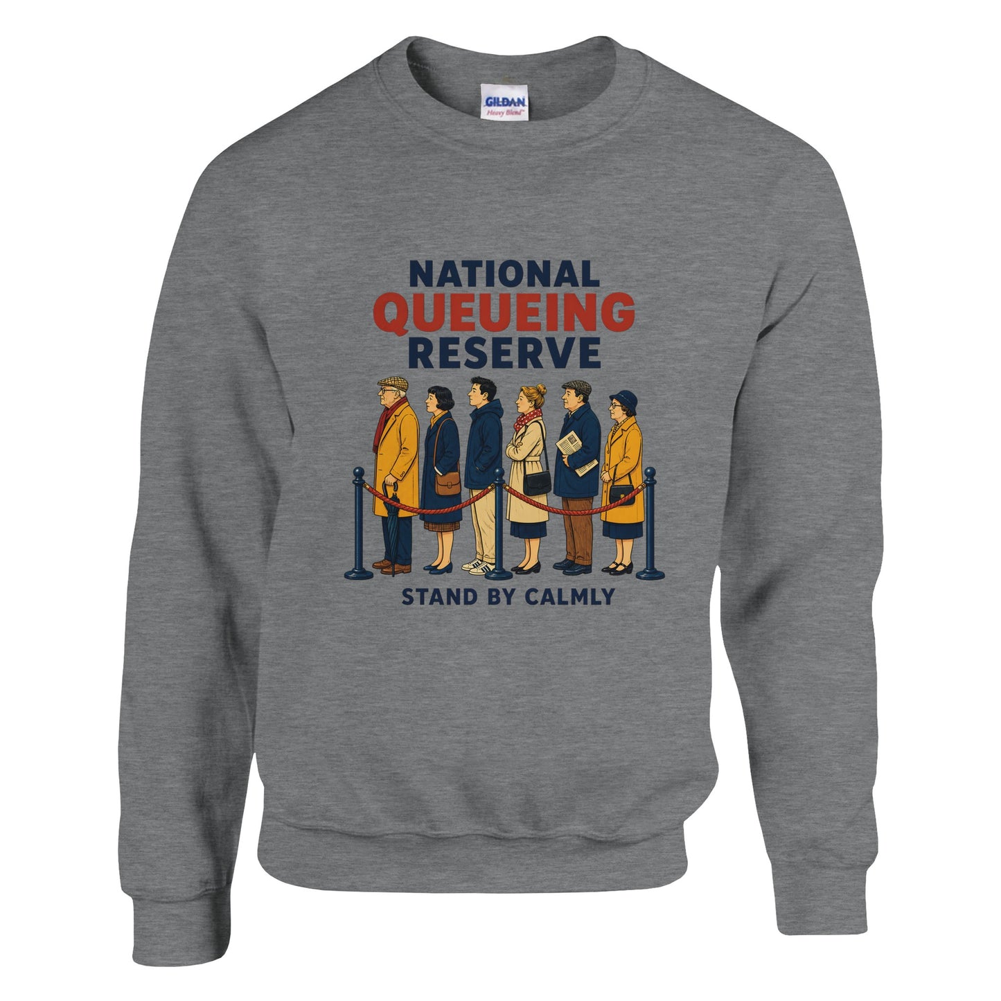 National Queueing Reserve – British Queue Graphic Sweatshirt — product view 5