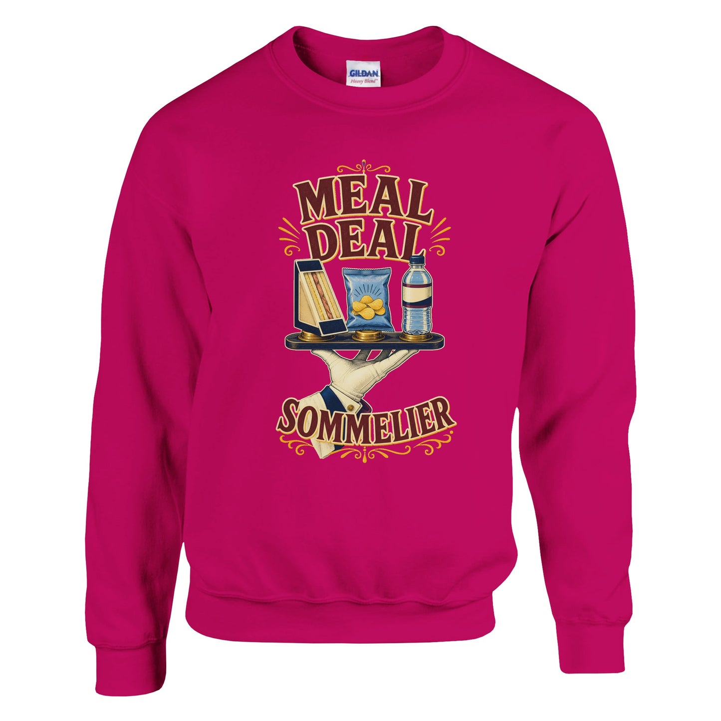 Meal Deal Sommelier British Lunch Design Sweatshirt — product view 3