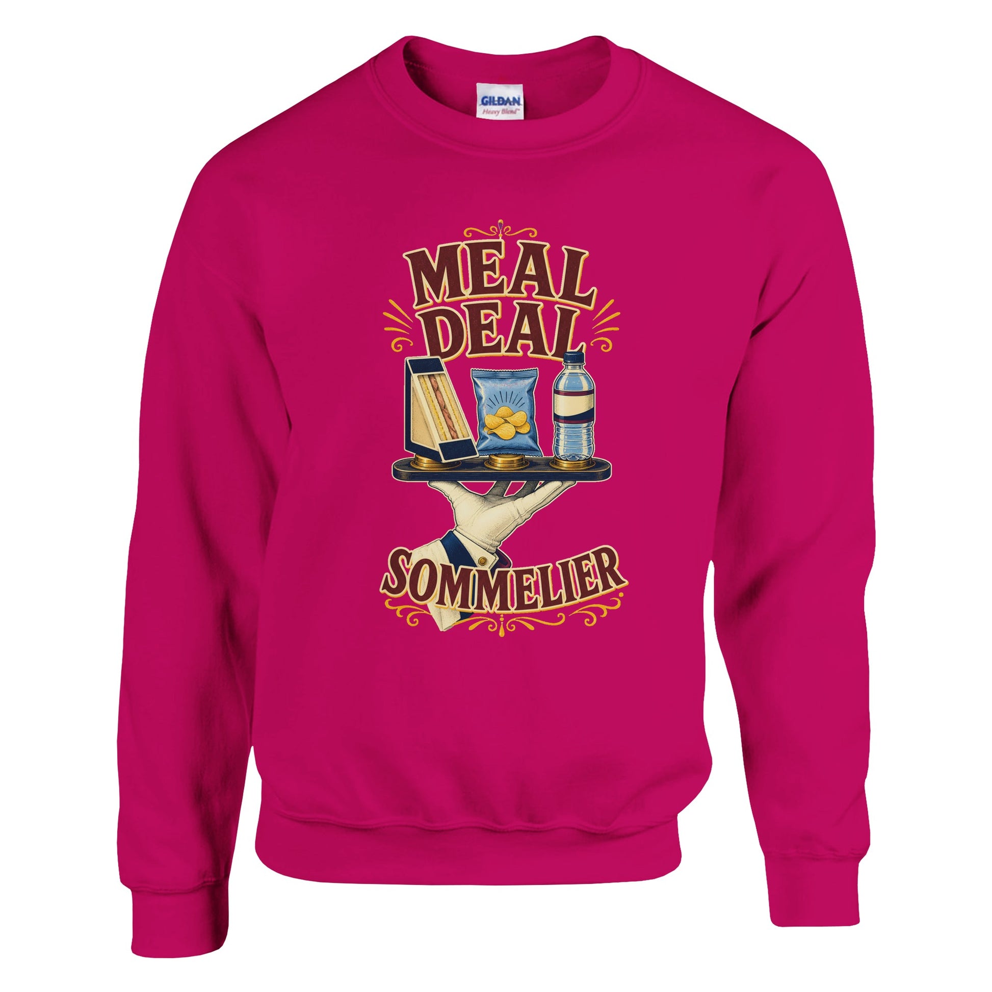 Meal Deal Sommelier British Lunch Design Sweatshirt — product view 3