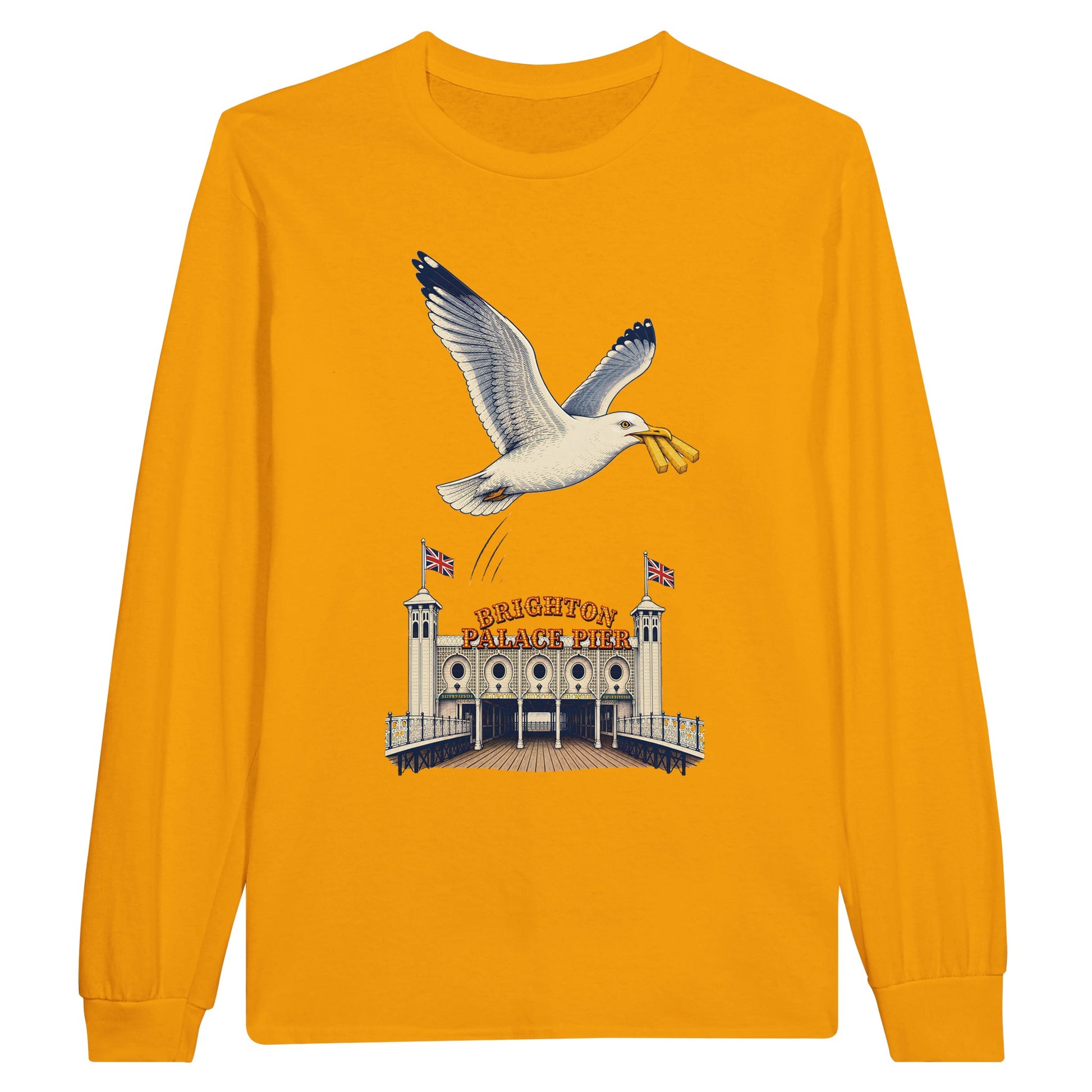Brighton Palace Pier Chip Heist Long-Sleeve T-shirt — product view 4