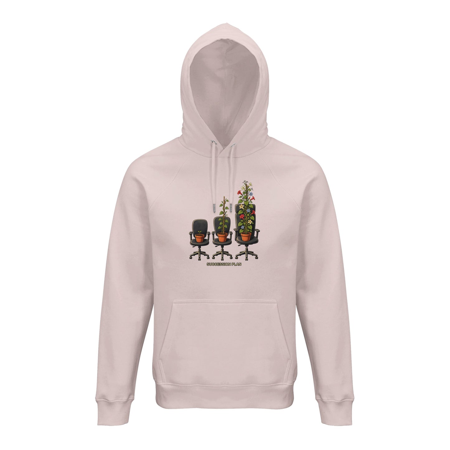 Succession Plan Office Chair Garden Graphic Hoodie — product view 8