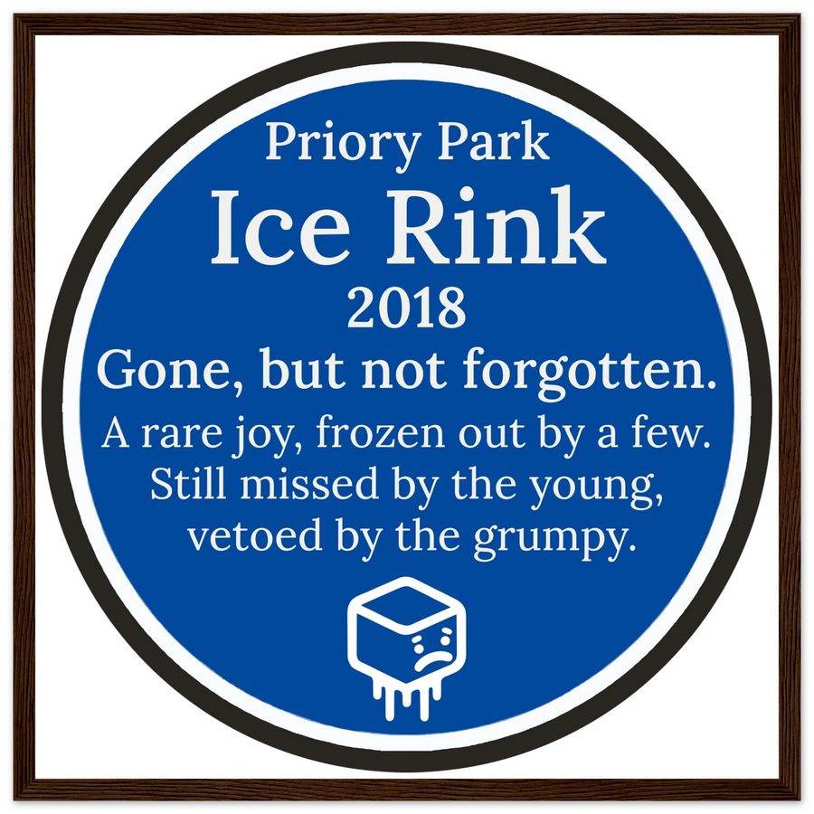 Priory Park Ice Rink Plaque