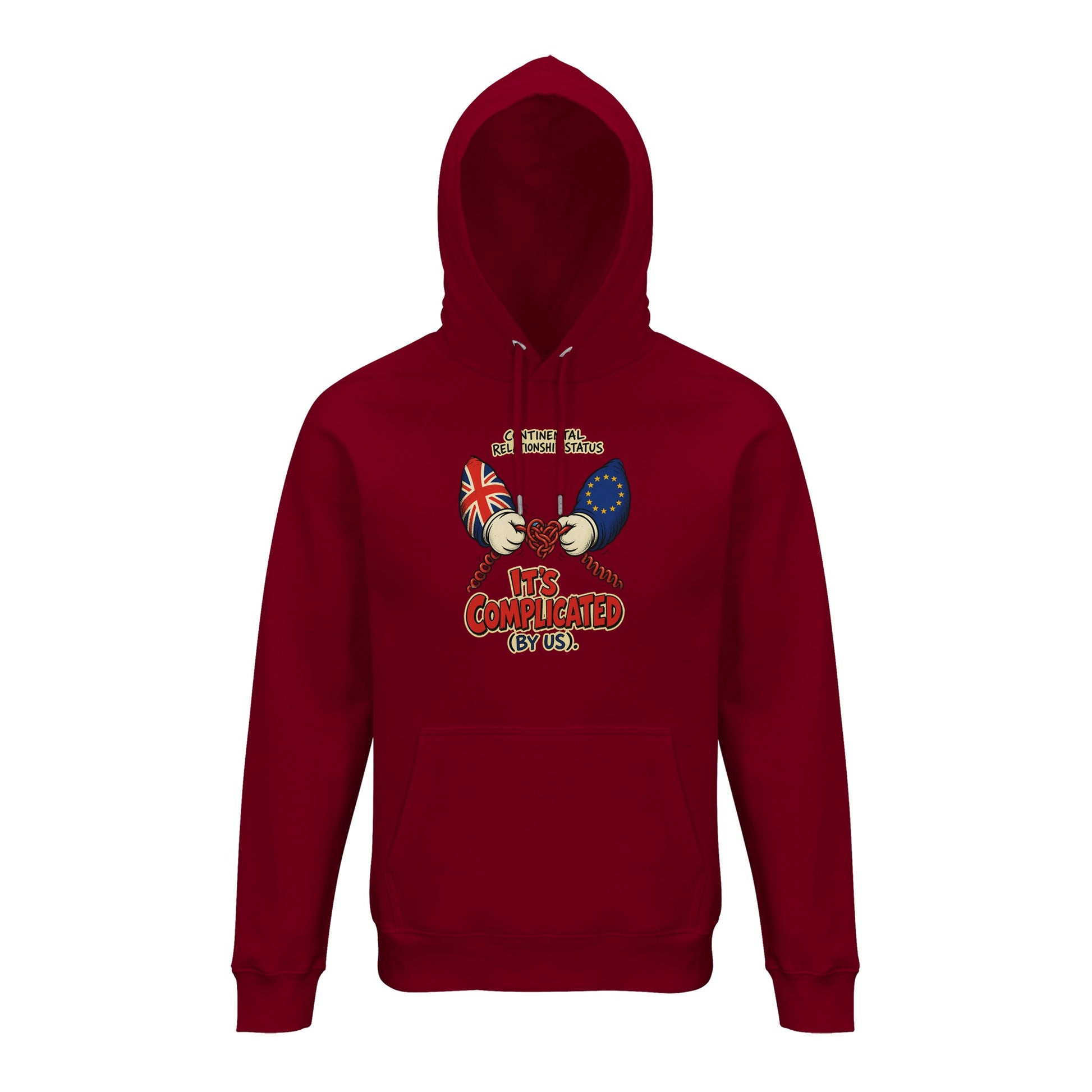 It's Complicated (By Us) UK–EU 1990s Cartoon Hoodie — product view 4