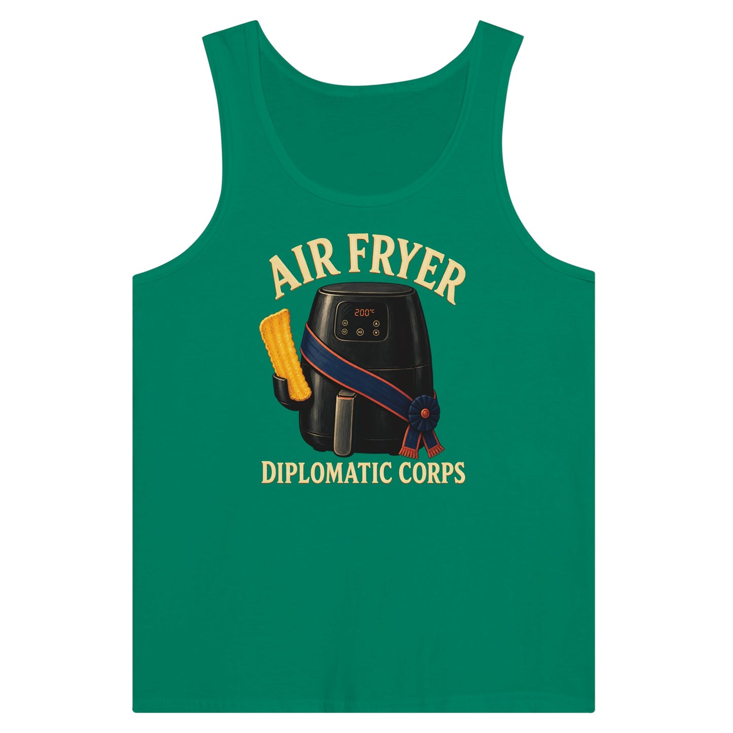 Air Fryer Diplomatic Corps Premium Unisex Tank Top — product view 10