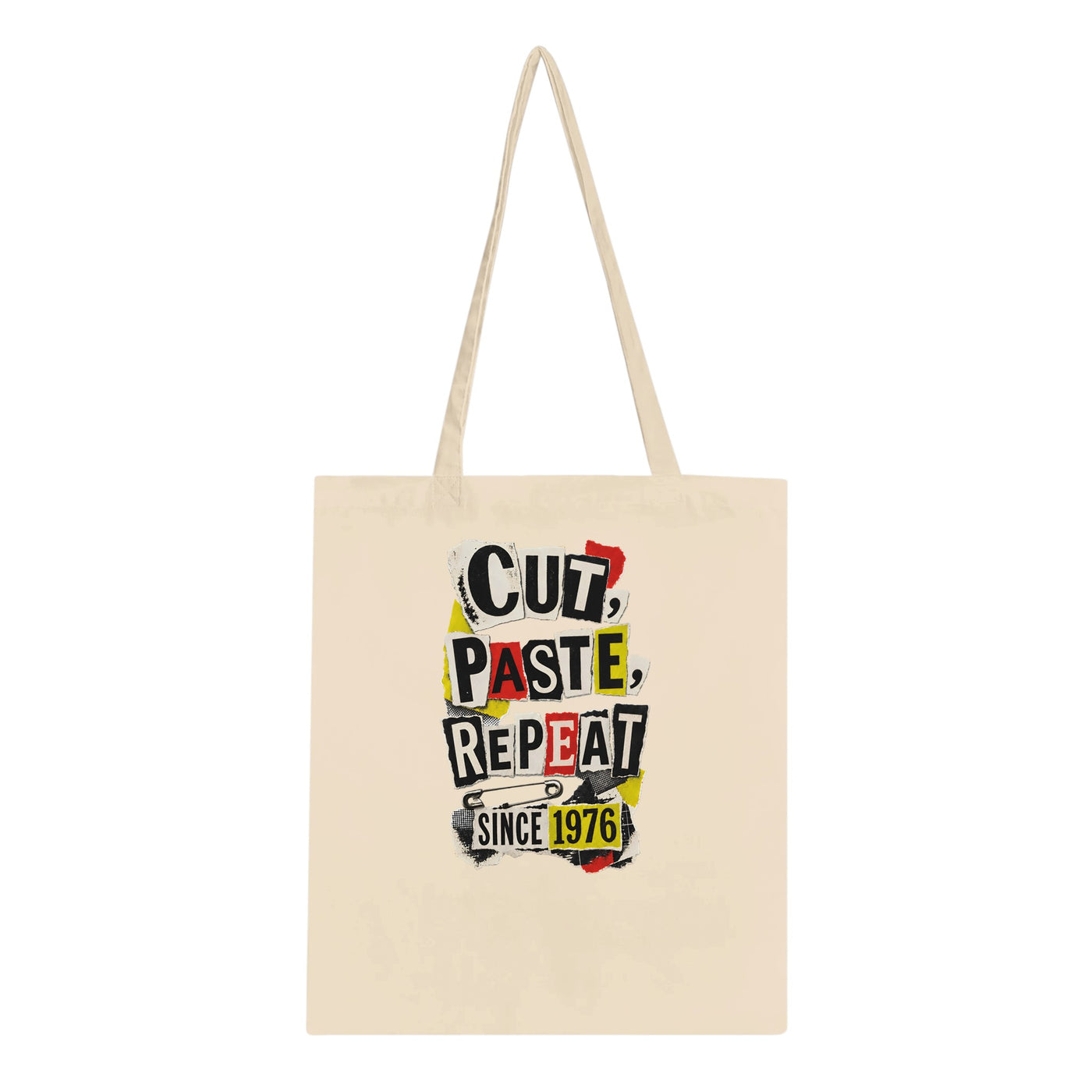 Cut, Paste, Repeat Since 1976 Tote Bag