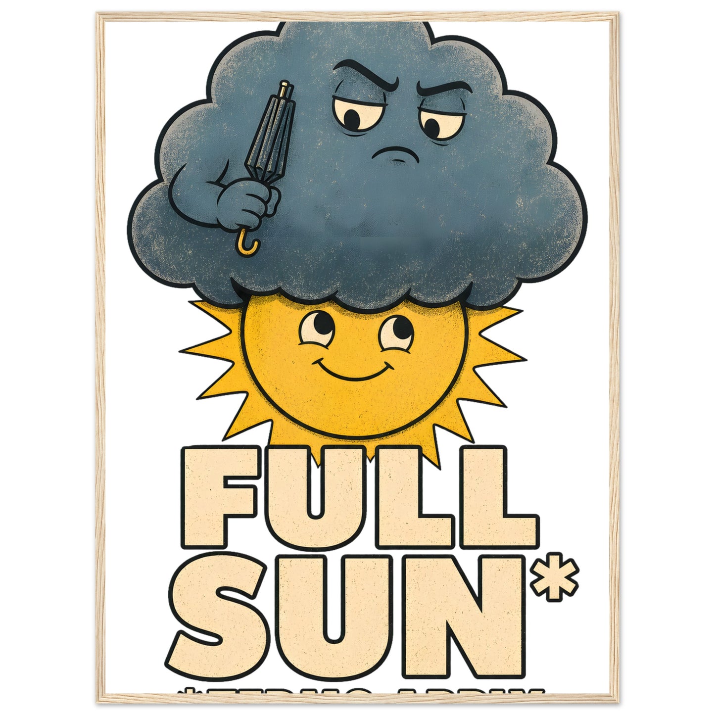 Full Sun, Terms Apply Weather Graphic Framed Wall Art — product view 4