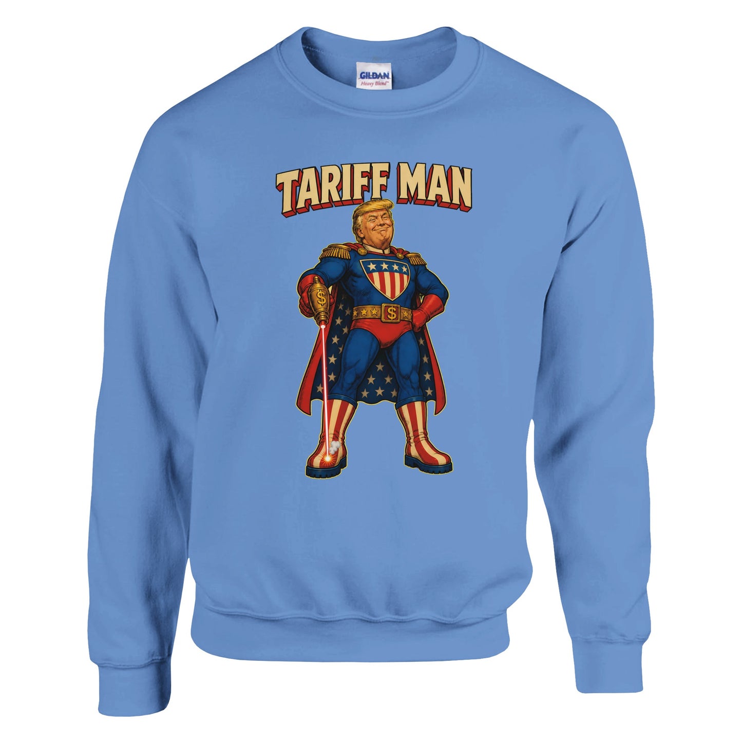 Tariff Man – Self-Shot Satire Sweatshirt — product view 7