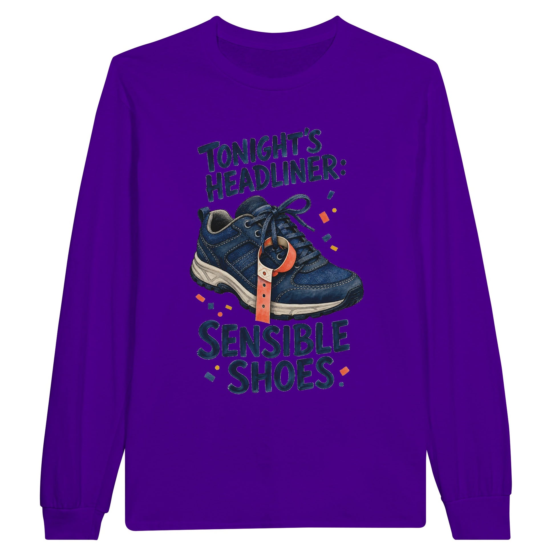 Tonight's Headliner: Sensible Shoes Concert Long-Sleeve T-shirt — product view 13