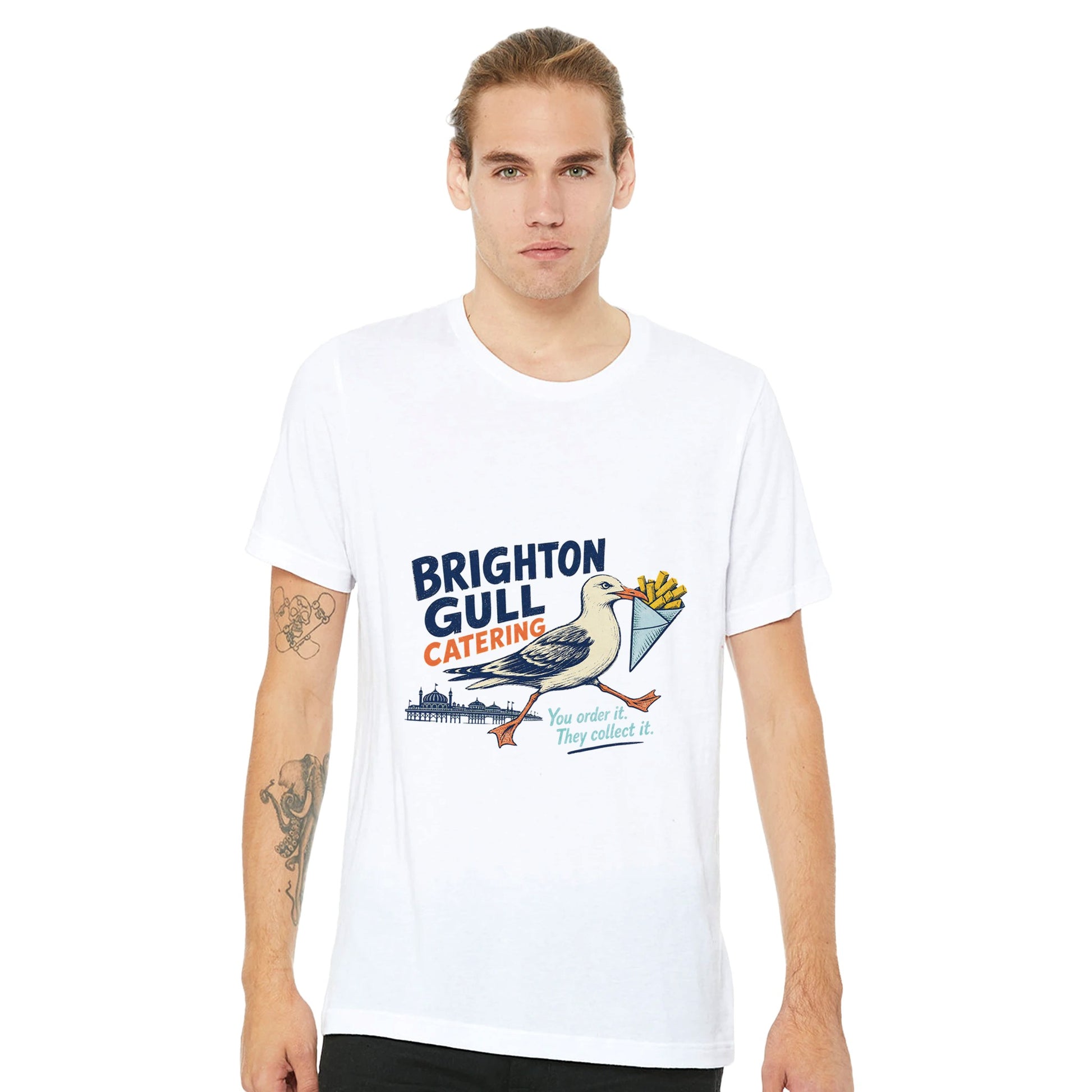 Brighton Gull Catering - You Order It, They Collect It T-shirt — product view 7