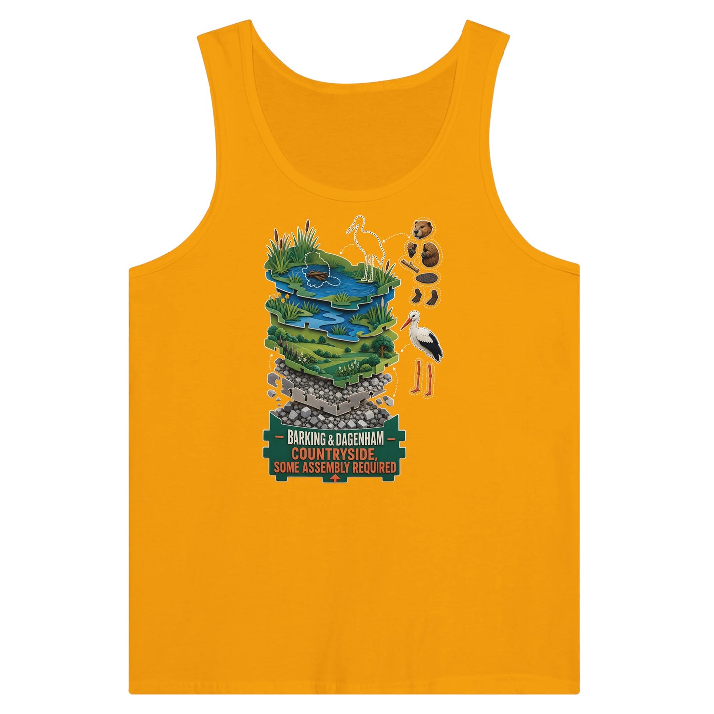 Barking & Dagenham Countryside Premium Unisex Tank Top — product view 11