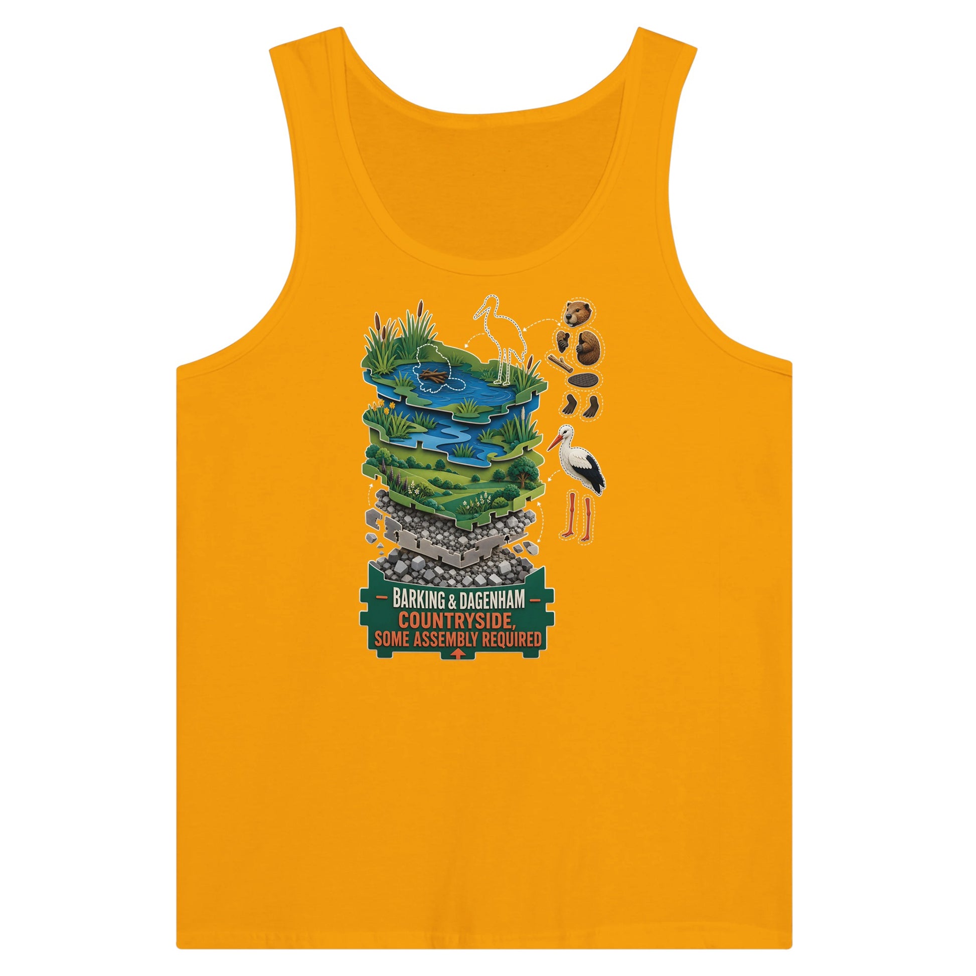 Barking & Dagenham Countryside Premium Unisex Tank Top — product view 11