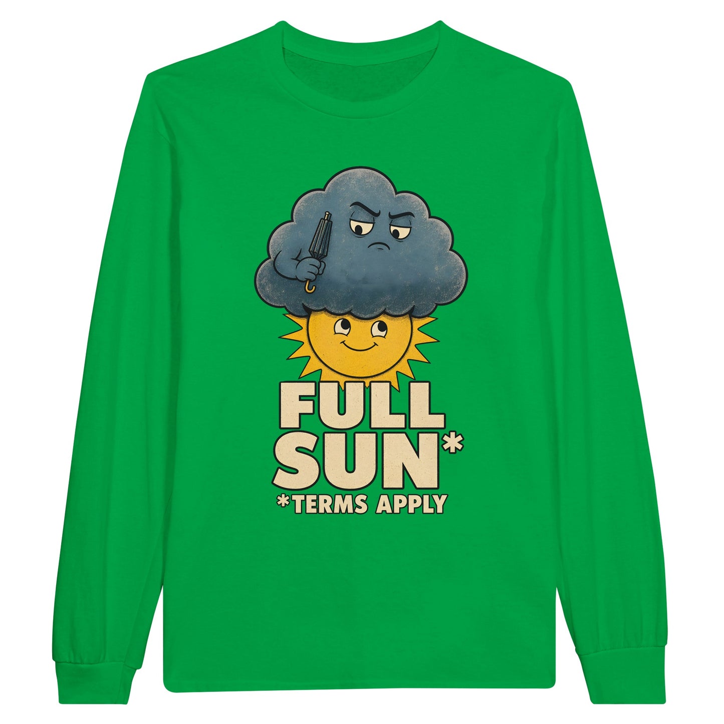 Full Sun, Terms Apply Weather Graphic Long-Sleeve T-shirt — product view 12