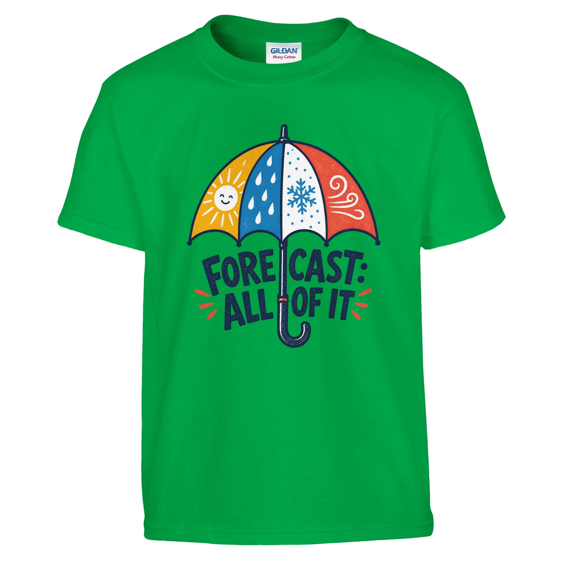Forecast: All of It British Weather Graphic Kids' T-shirt — product view 8