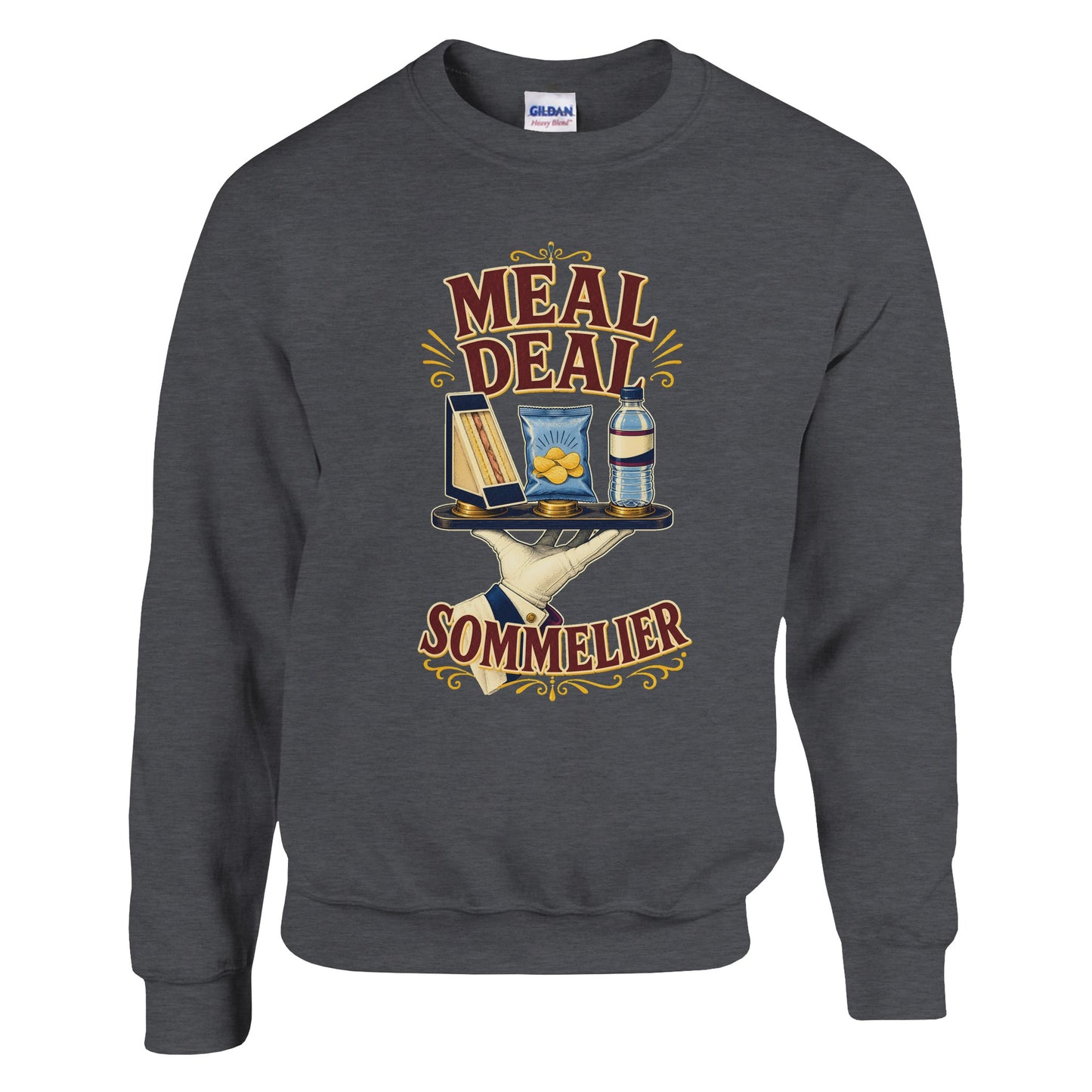 Meal Deal Sommelier British Lunch Design Sweatshirt — product view 14