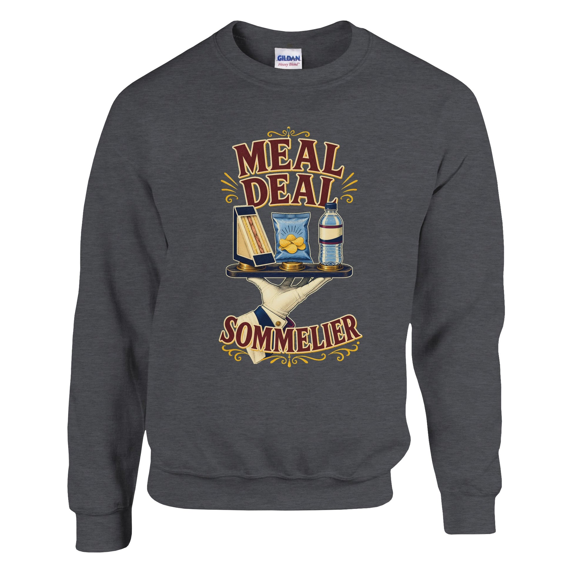 Meal Deal Sommelier British Lunch Design Sweatshirt — product view 14