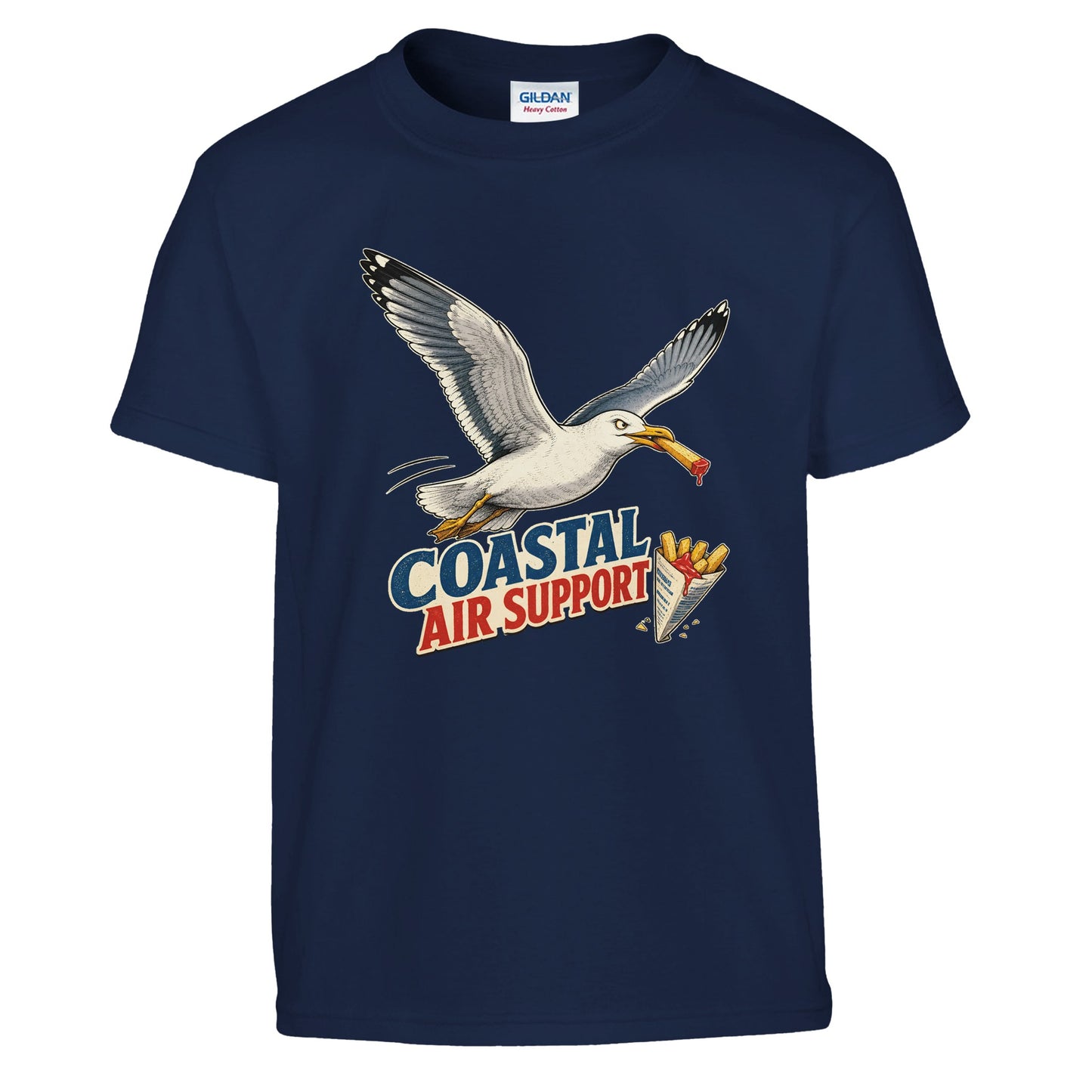 Coastal Air Support Seagull Graphic Kids' T-shirt — product view 7