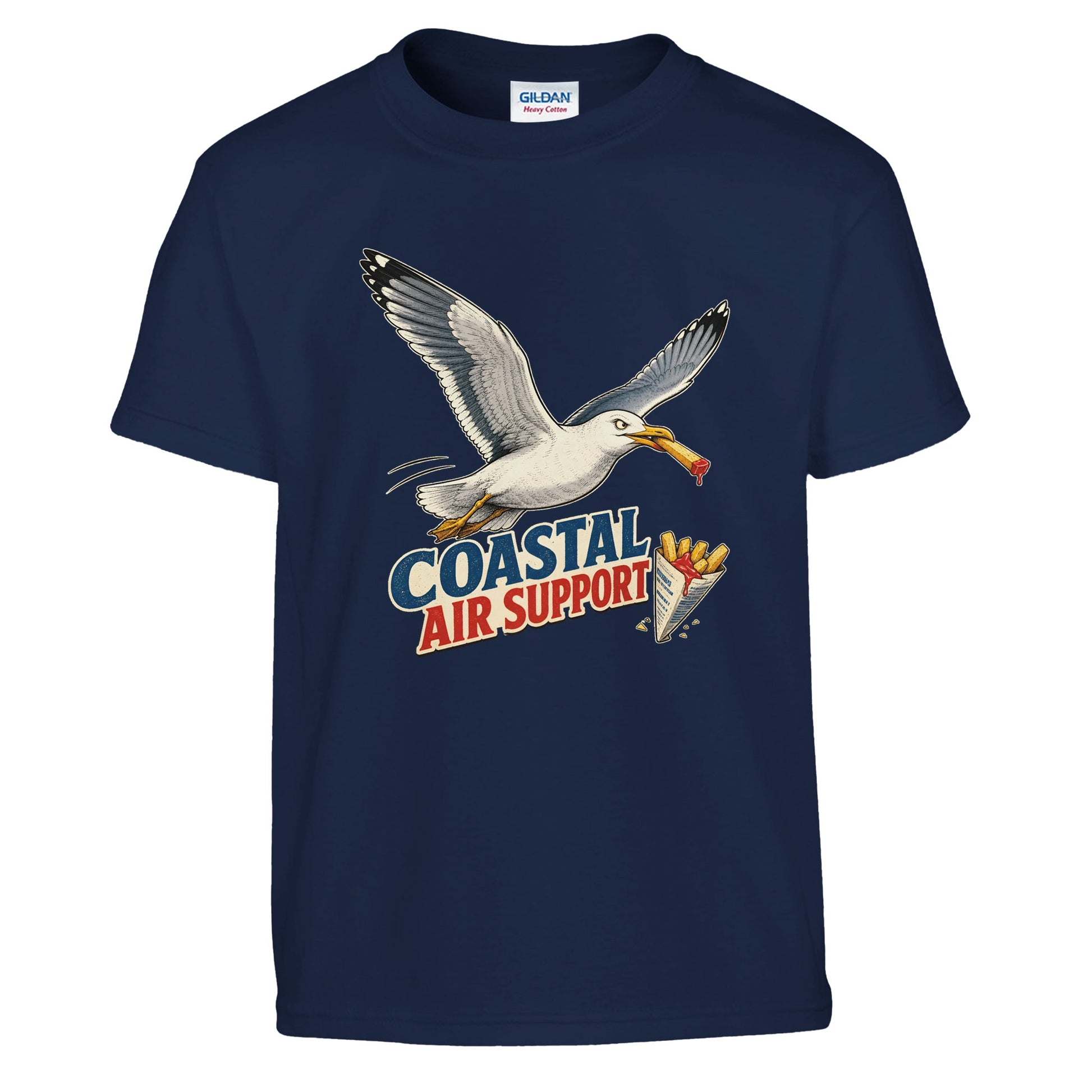 Coastal Air Support Seagull Graphic Kids' T-shirt — product view 7