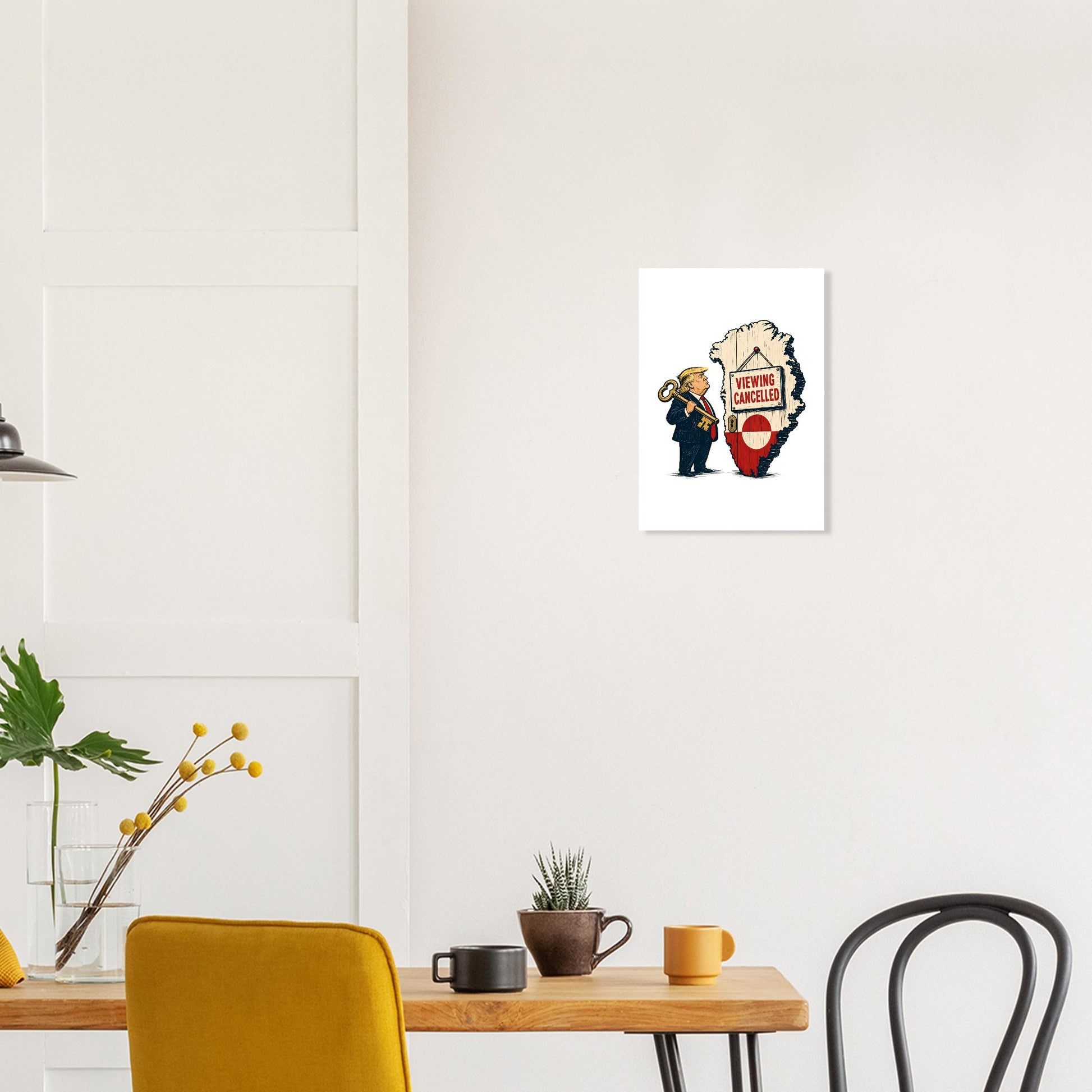 Viewing Cancelled — Greenland Political Satire Poster — product view 10