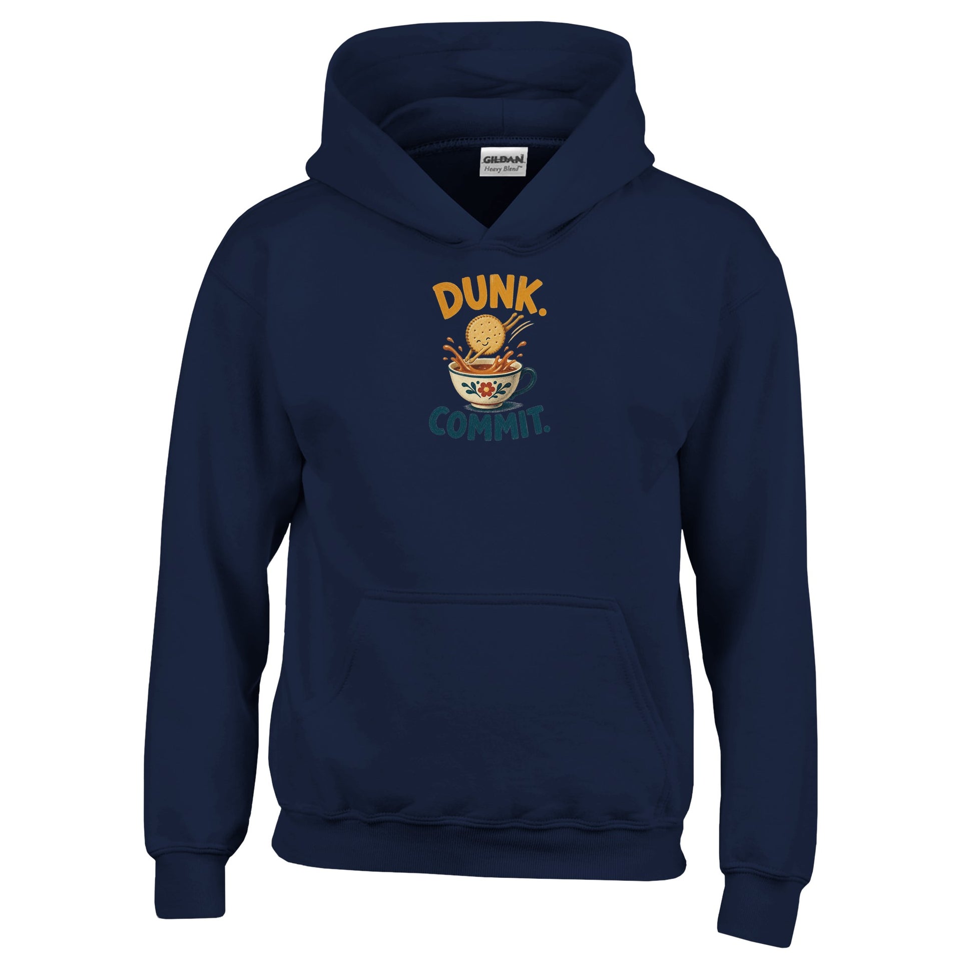 Dunk. Commit. Tea Biscuit Graphic Kids' Hoodie — product view 7