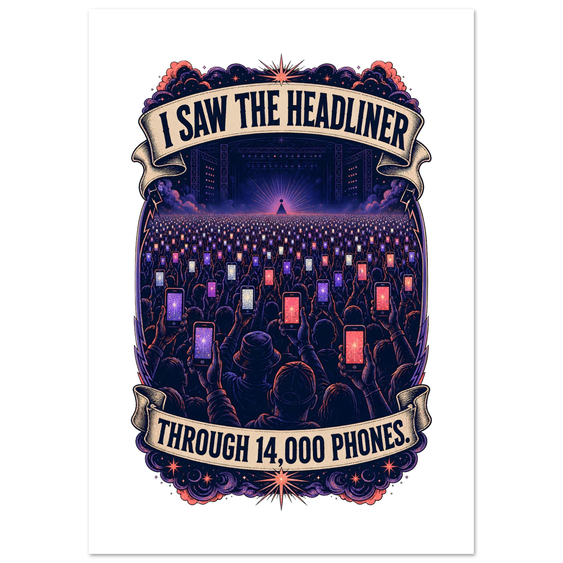 The Headliner Through 14,000 Phones Poster — product view 6