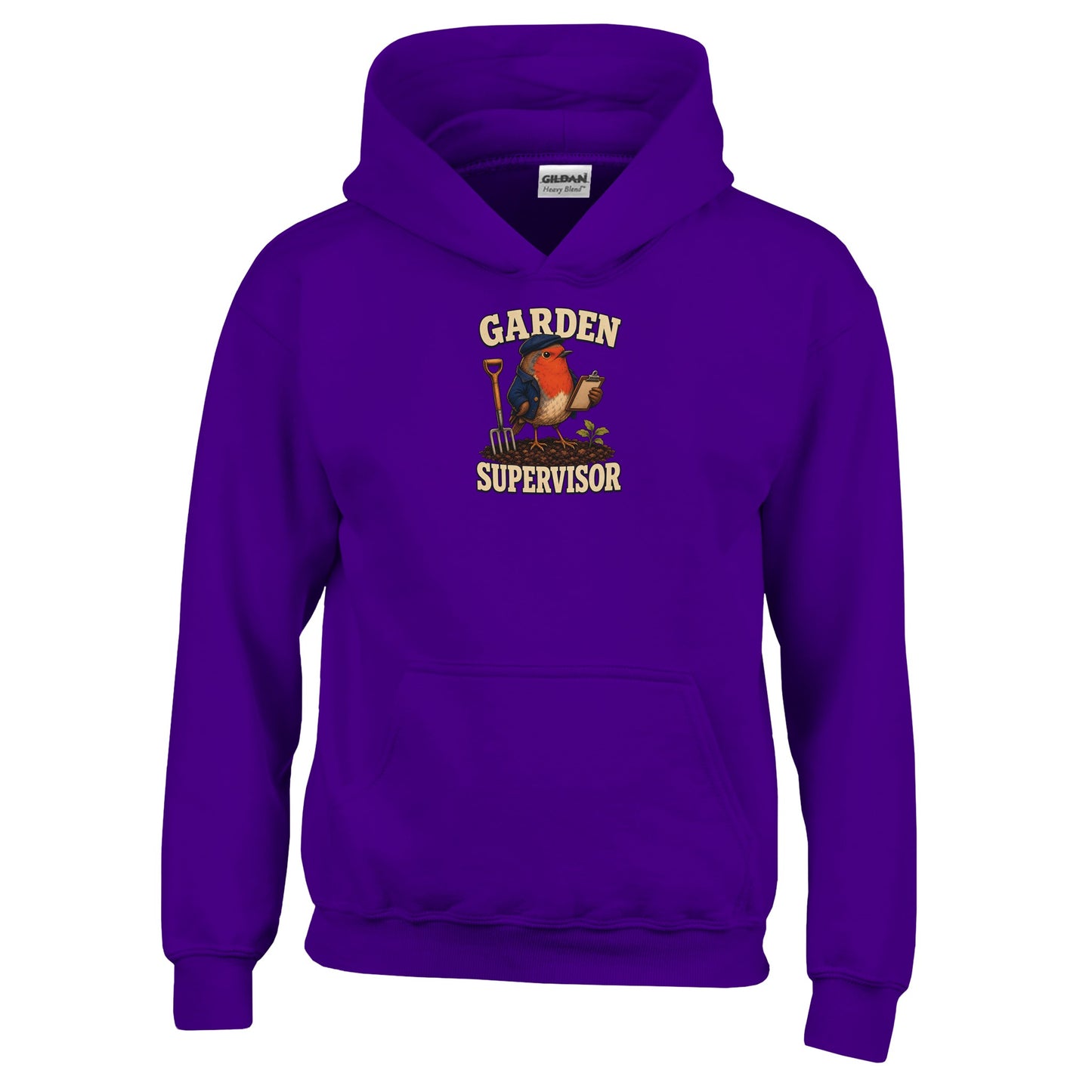 Garden Supervisor Robin Kids' Hoodie — product view 10
