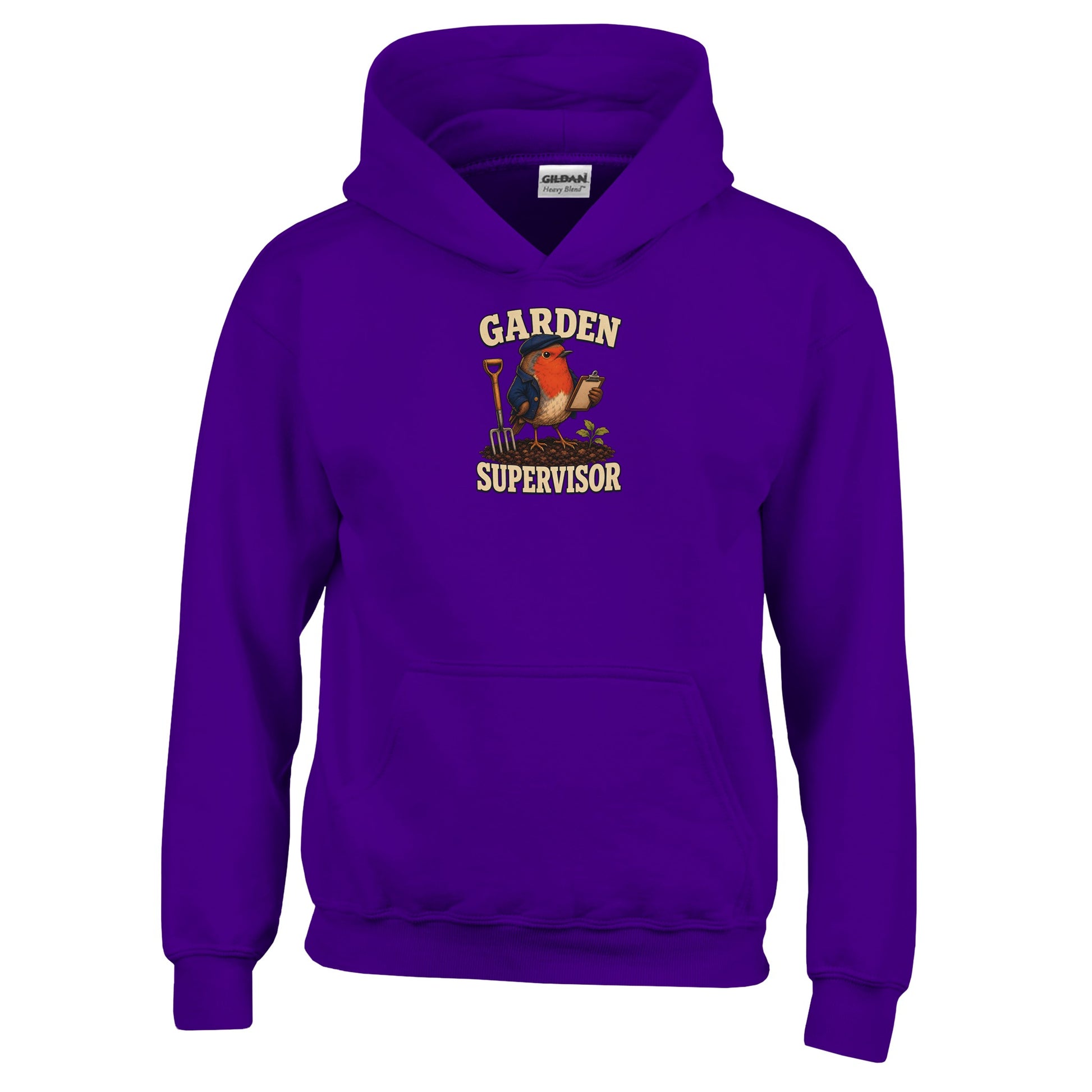 Garden Supervisor Robin Kids' Hoodie — product view 10