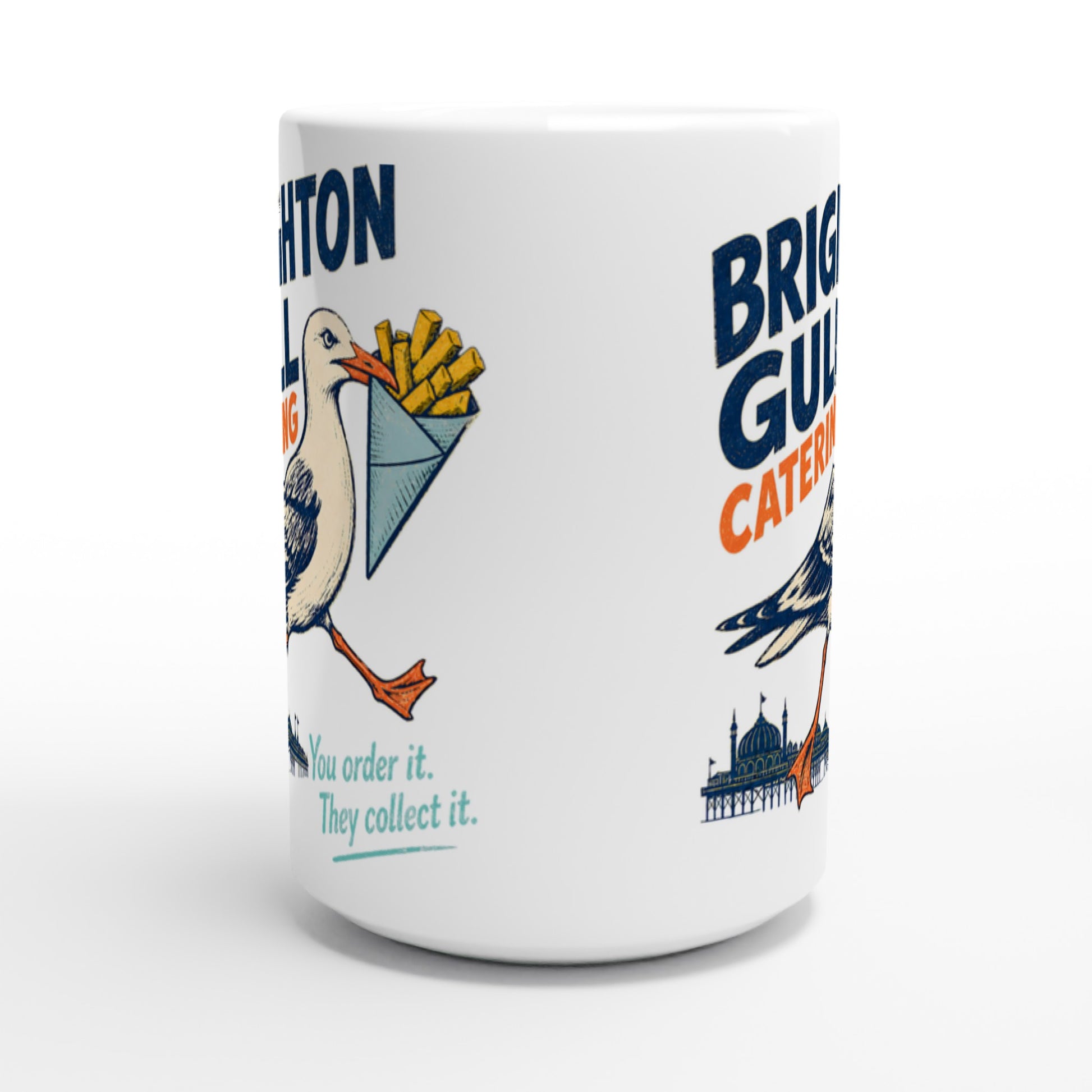 Brighton Gull Catering - You Order It, They Collect It Large Mug — product view 2