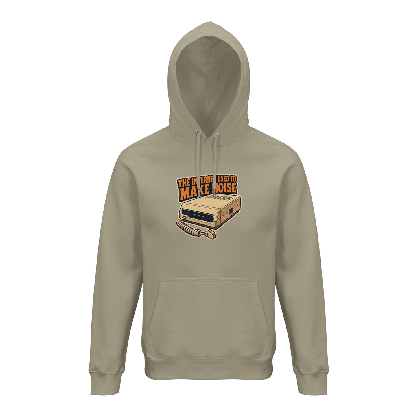 The Internet Used to Make Noise Retro Tech Graphic Hoodie — product view 3