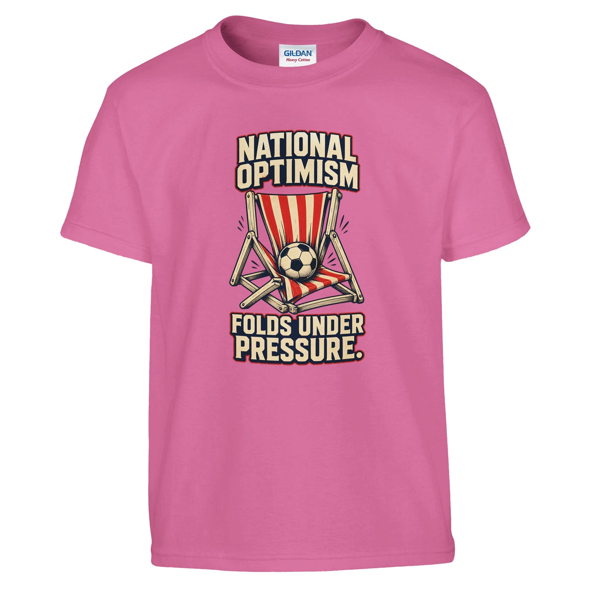 National Optimism Folds Under Pressure Football Kids' T-shirt — product view 10