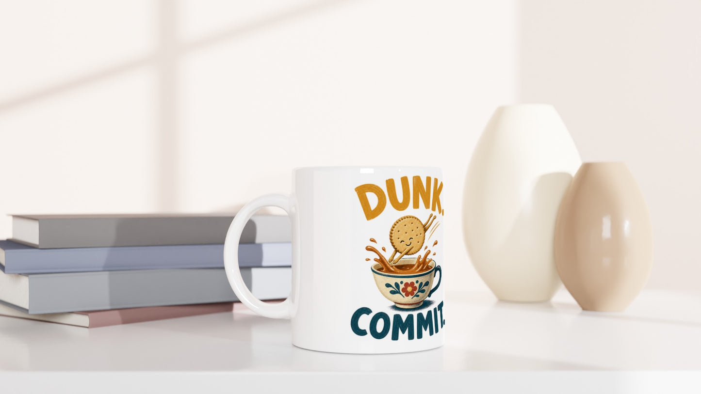Dunk. Commit. Tea Biscuit Graphic Mug — product view 5