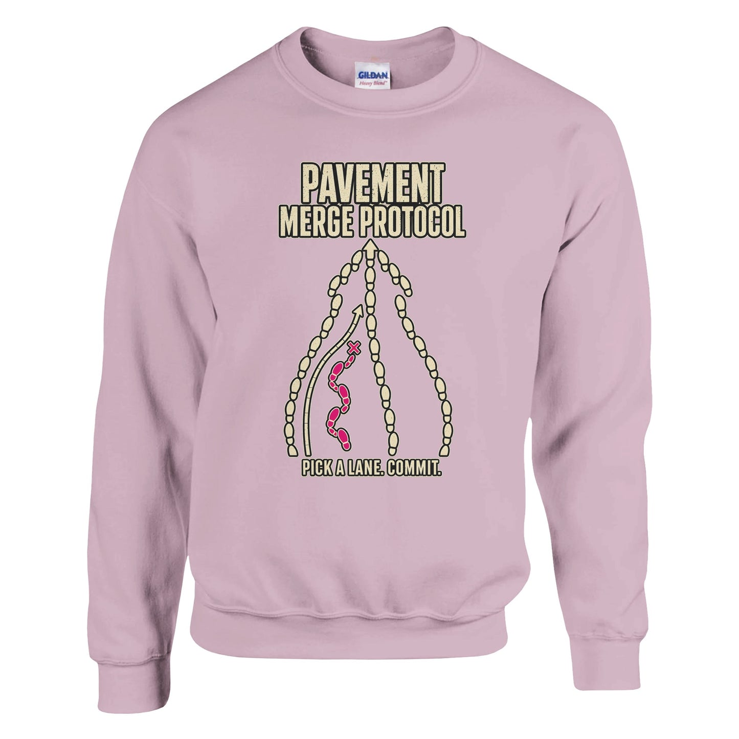 Pavement Merge Protocol — Pick a Lane Sweatshirt — product view 9