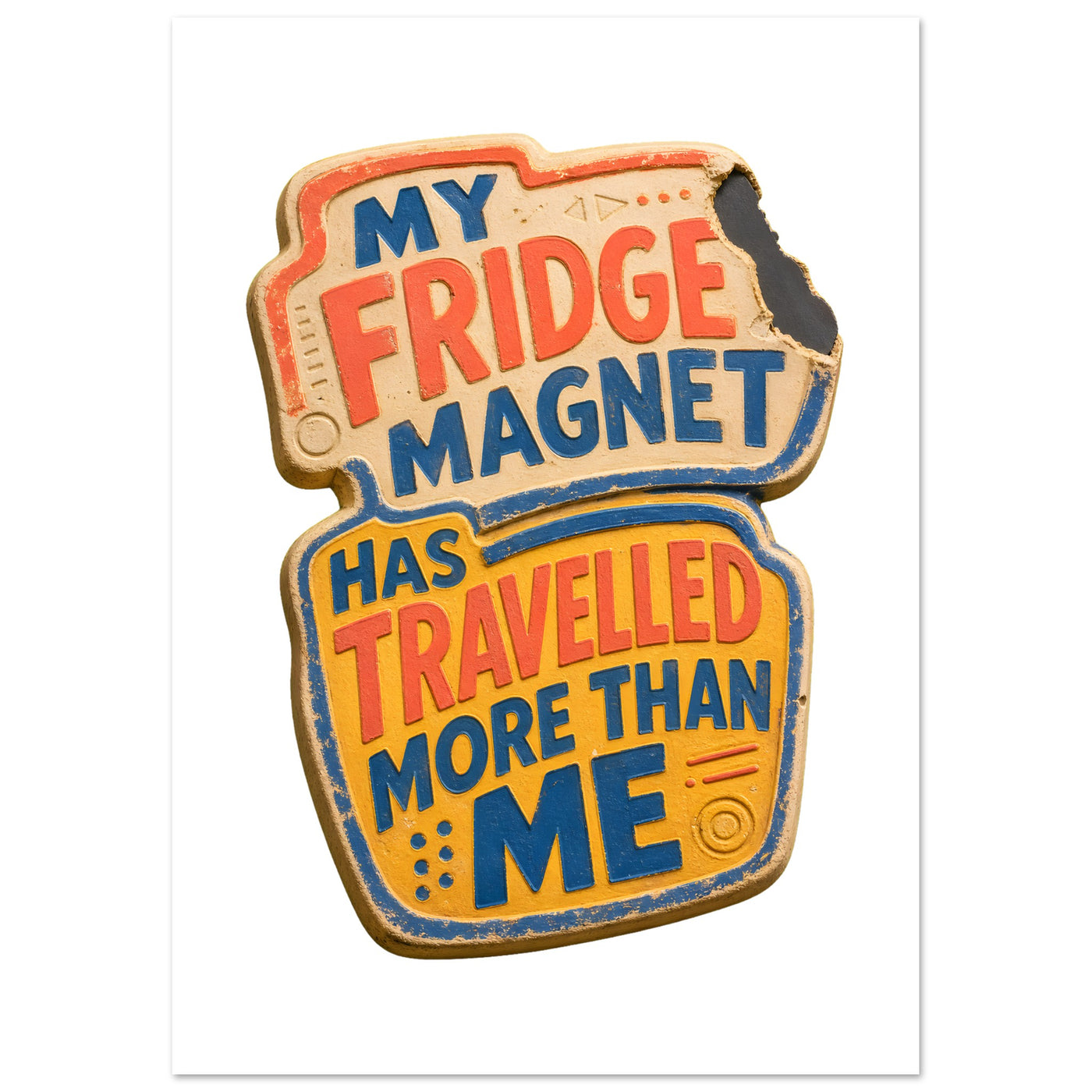 My Fridge Magnet Has Travelled More Than Me Poster