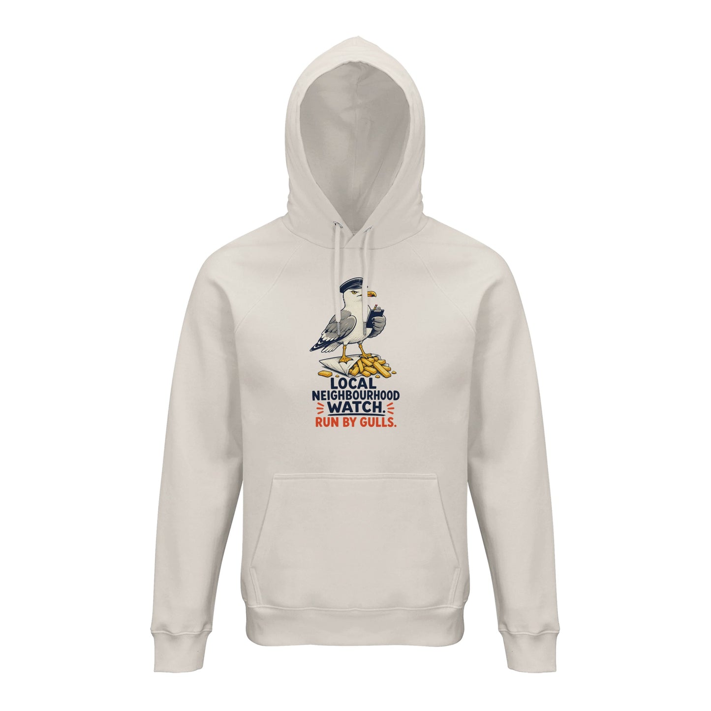 Local Neighbourhood Watch: Run by Gulls Hoodie — product view 1