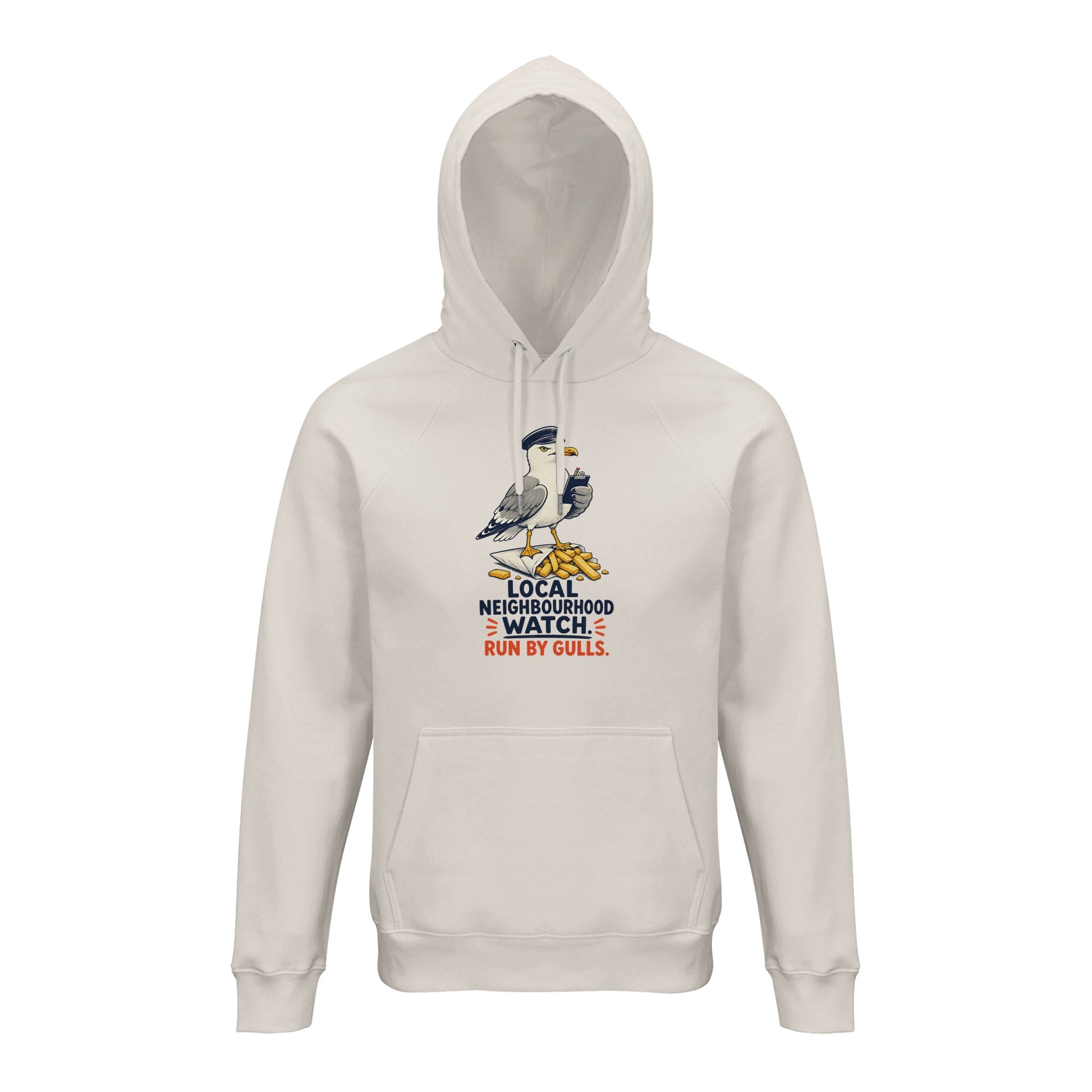 Local Neighbourhood Watch: Run by Gulls Hoodie — product view 1