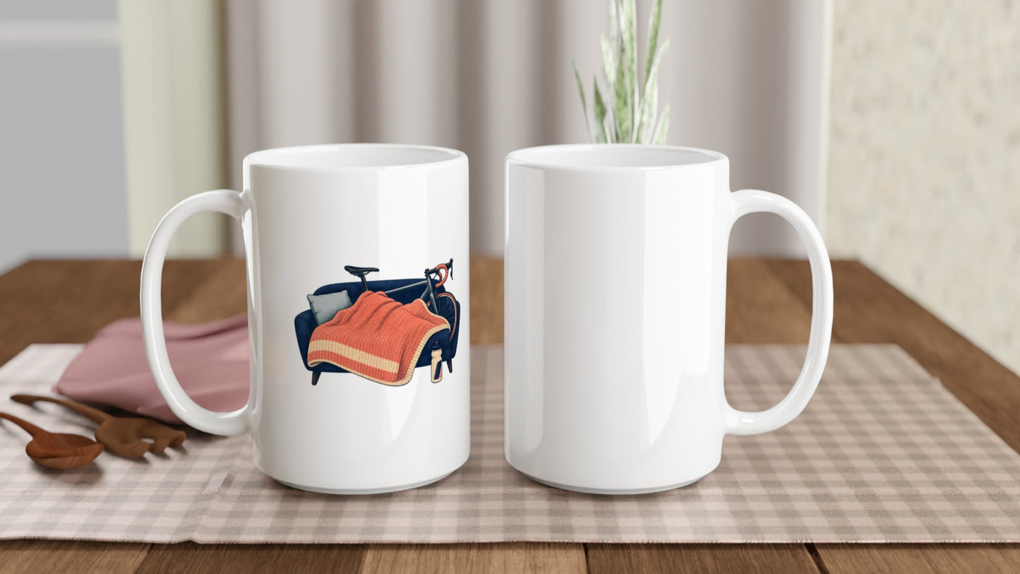 Bicycle Rest Day Large Mug — product view 5