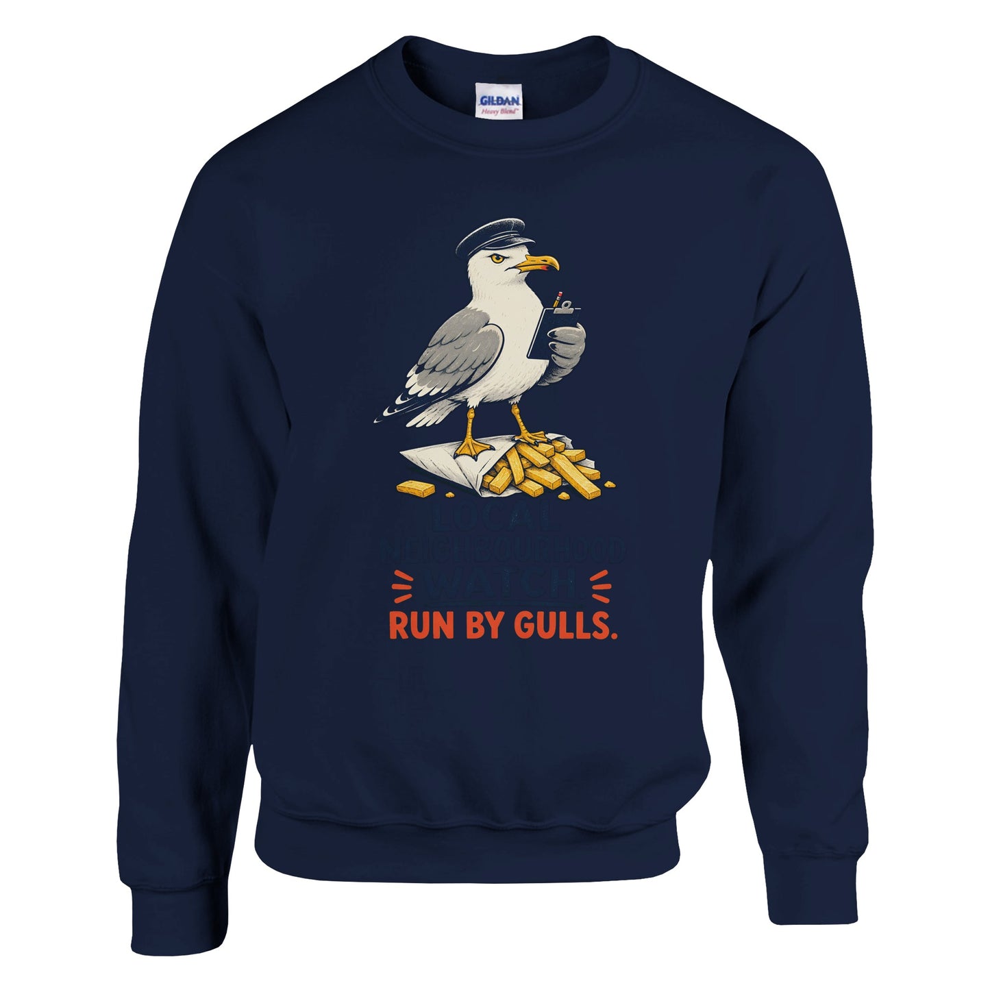 Local Neighbourhood Watch: Run by Gulls Sweatshirt — product view 13