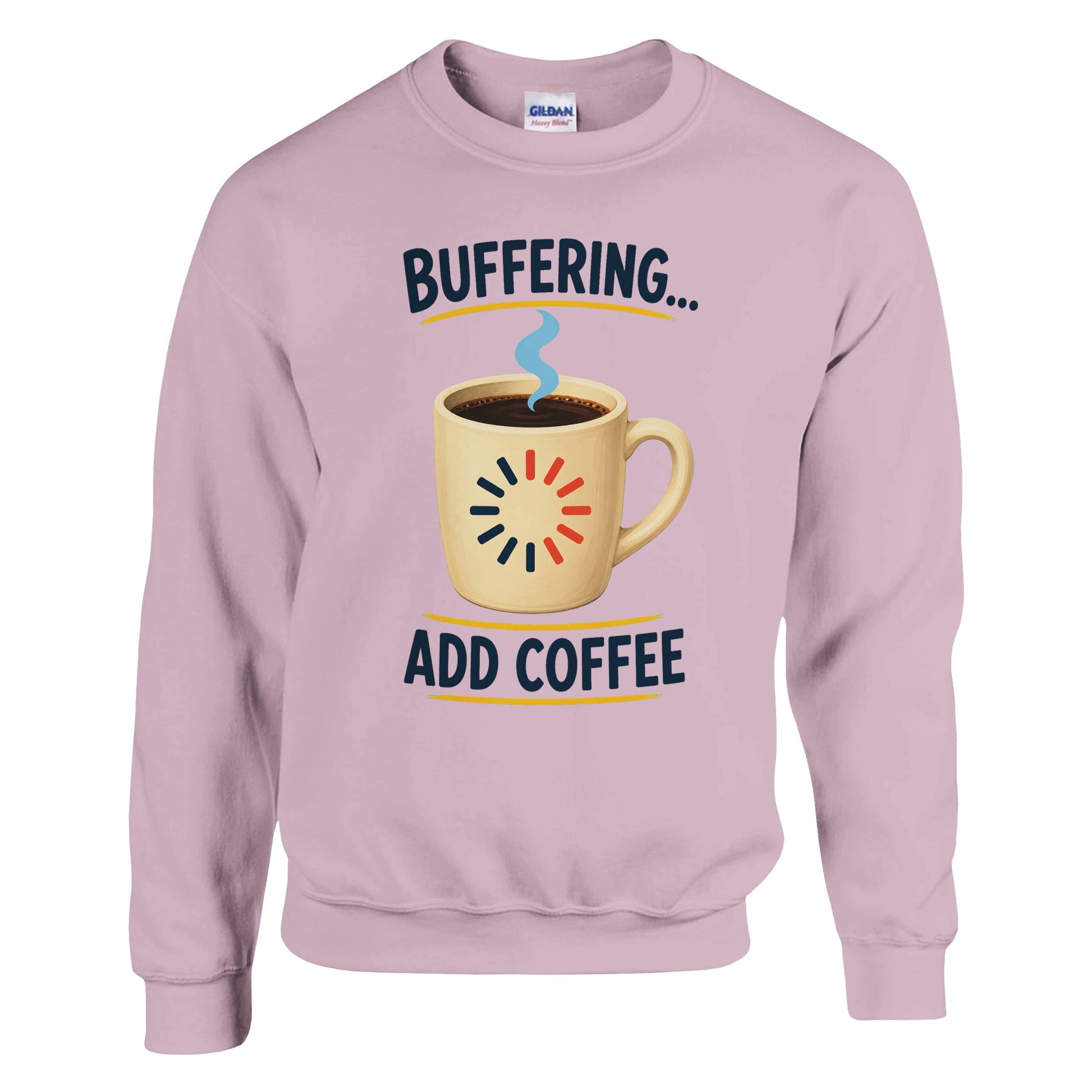 Buffering Brew — Add Coffee Tech Graphic Sweatshirt — product view 5