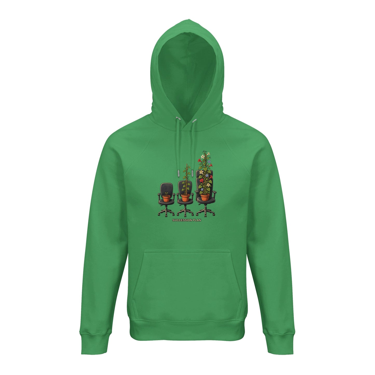 Succession Plan Office Chair Garden Graphic Hoodie — product view 10