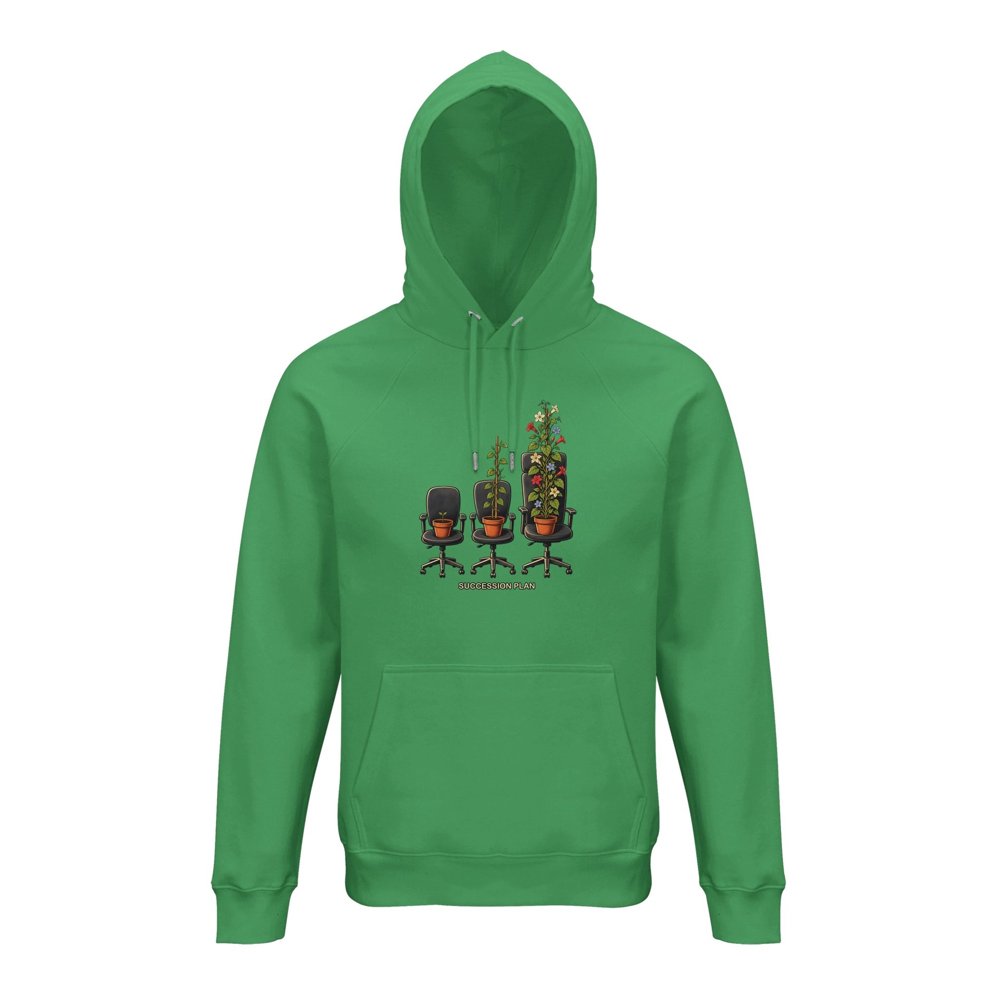 Succession Plan Office Chair Garden Graphic Hoodie — product view 10