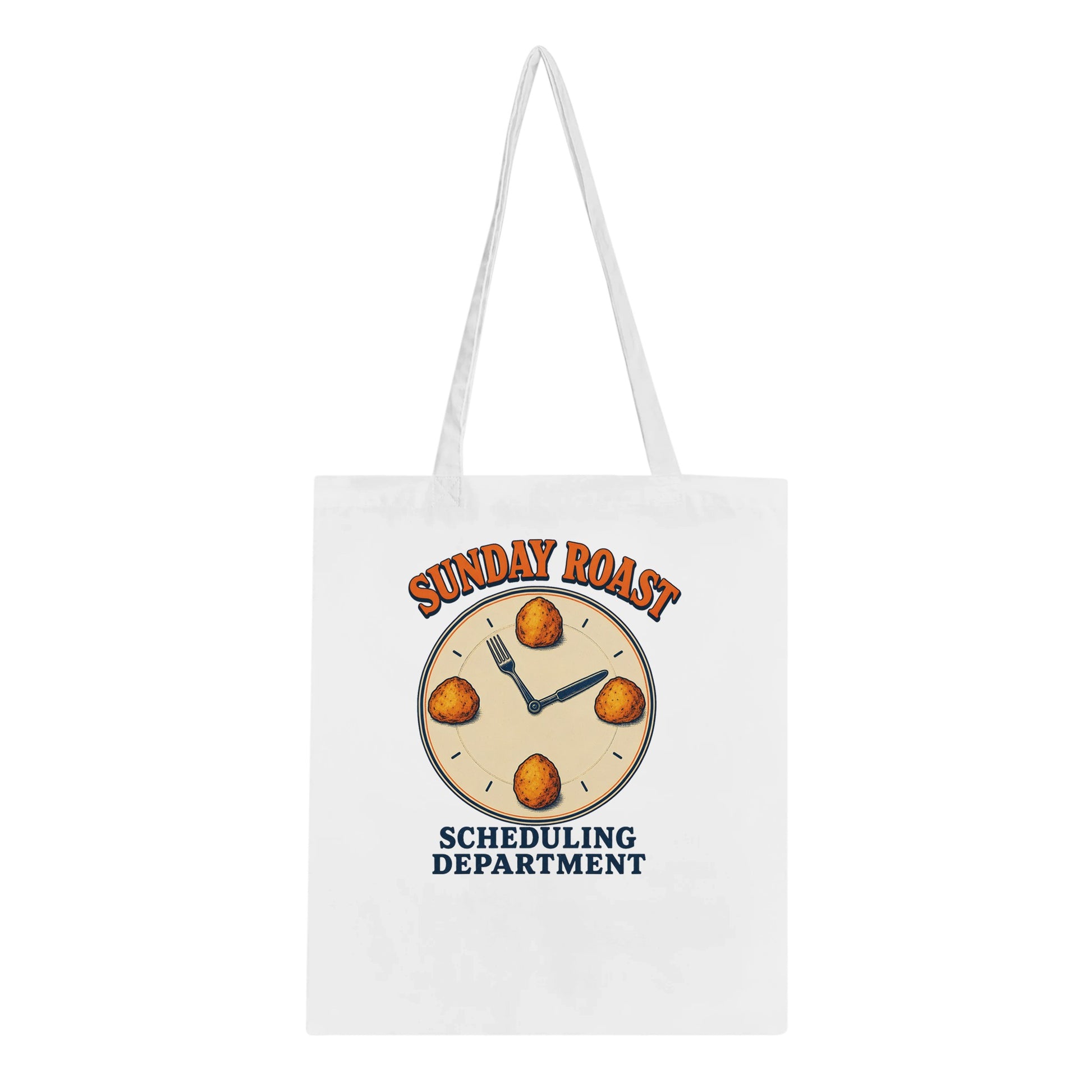 Sunday Roast Scheduling Department Tote Bag — product view 1