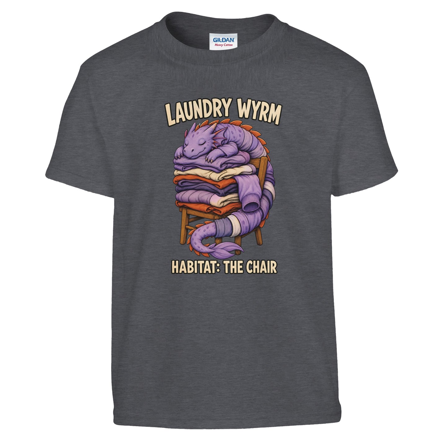 Laundry Wyrm – Habitat: The Chair Kids' T-shirt — product view 12