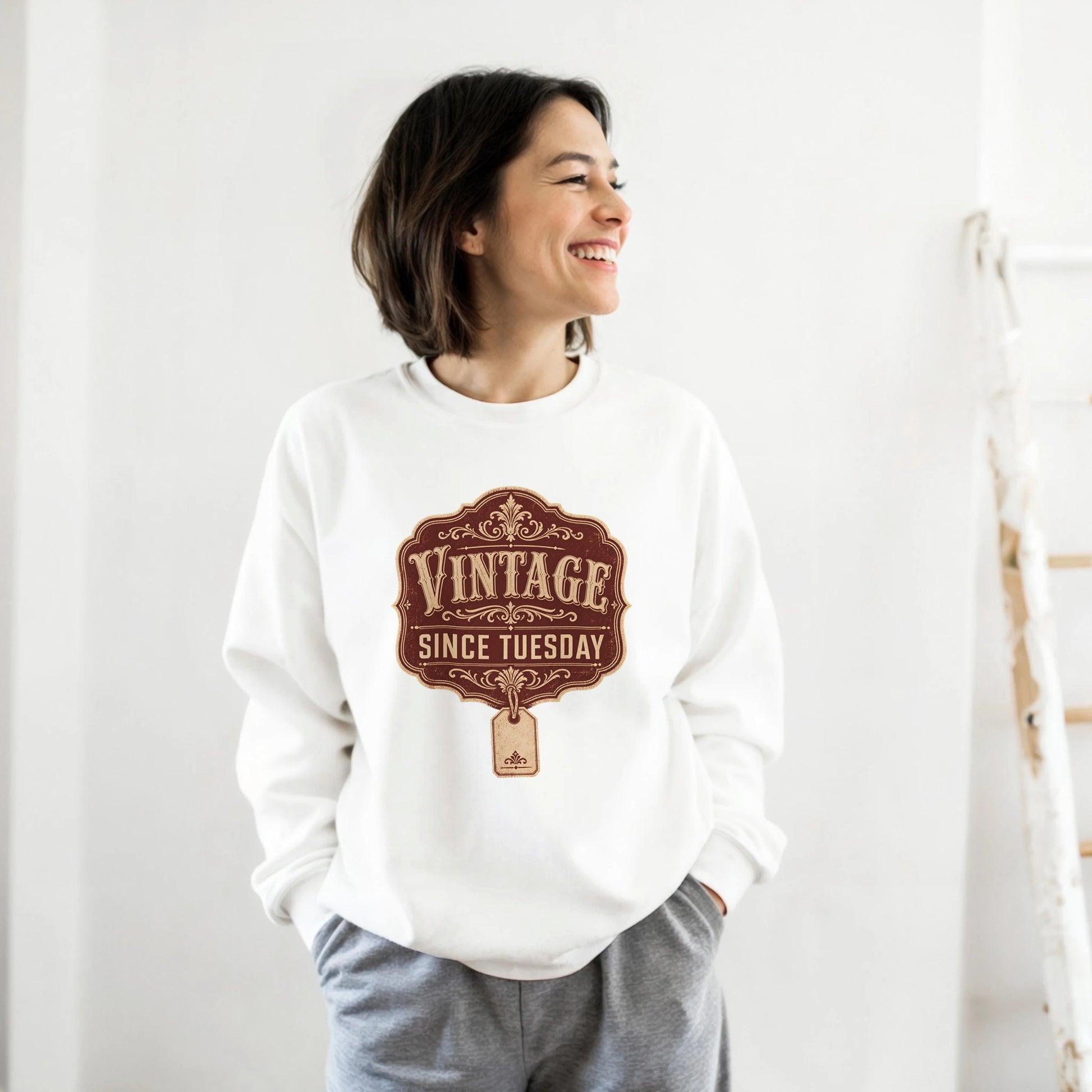 Vintage Since Tuesday Sweatshirt — product view 4