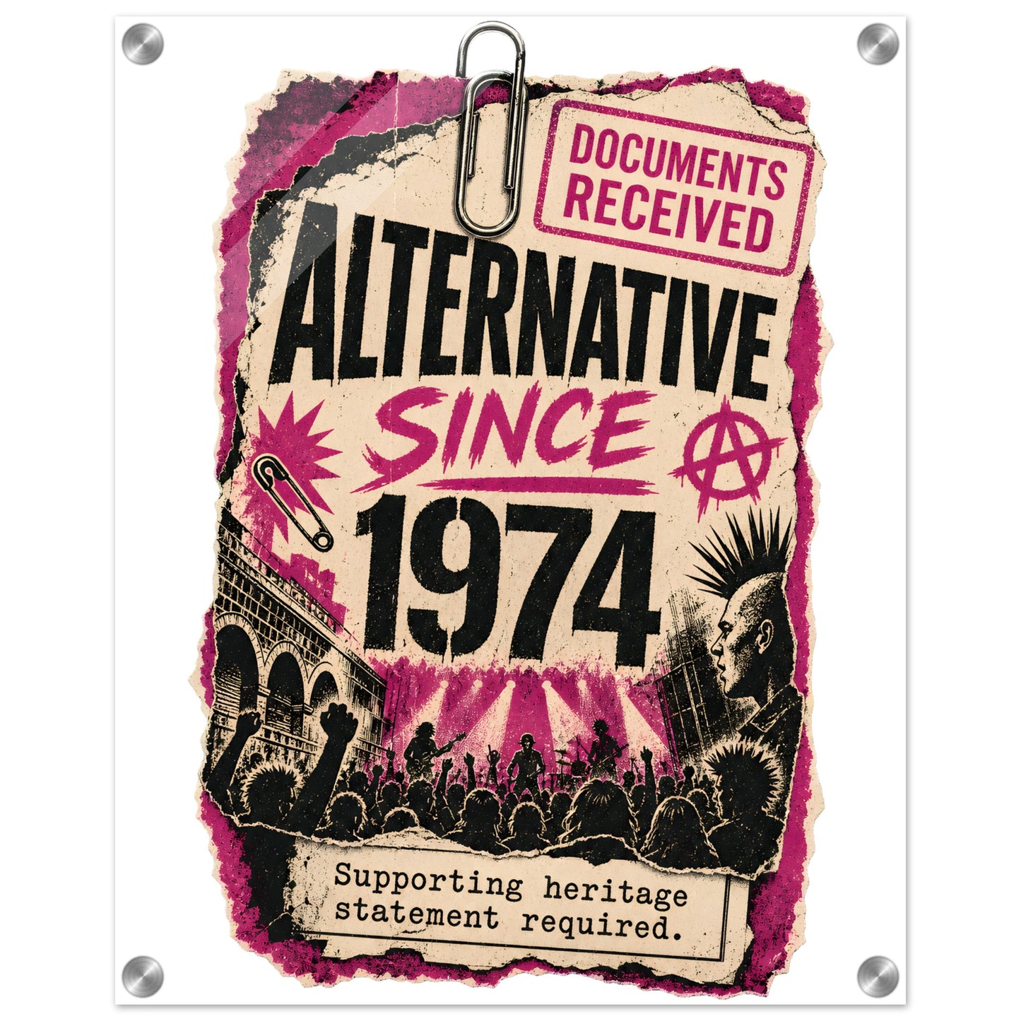 Camden Alternative Since 1974 — Illustrated Acrylic Print — product view 2