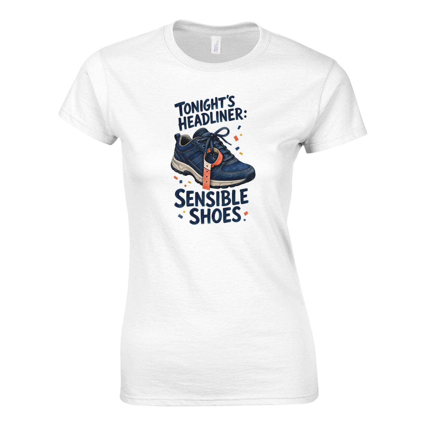 Tonight's Headliner: Sensible Shoes Concert Women's T-shirt — product view 1